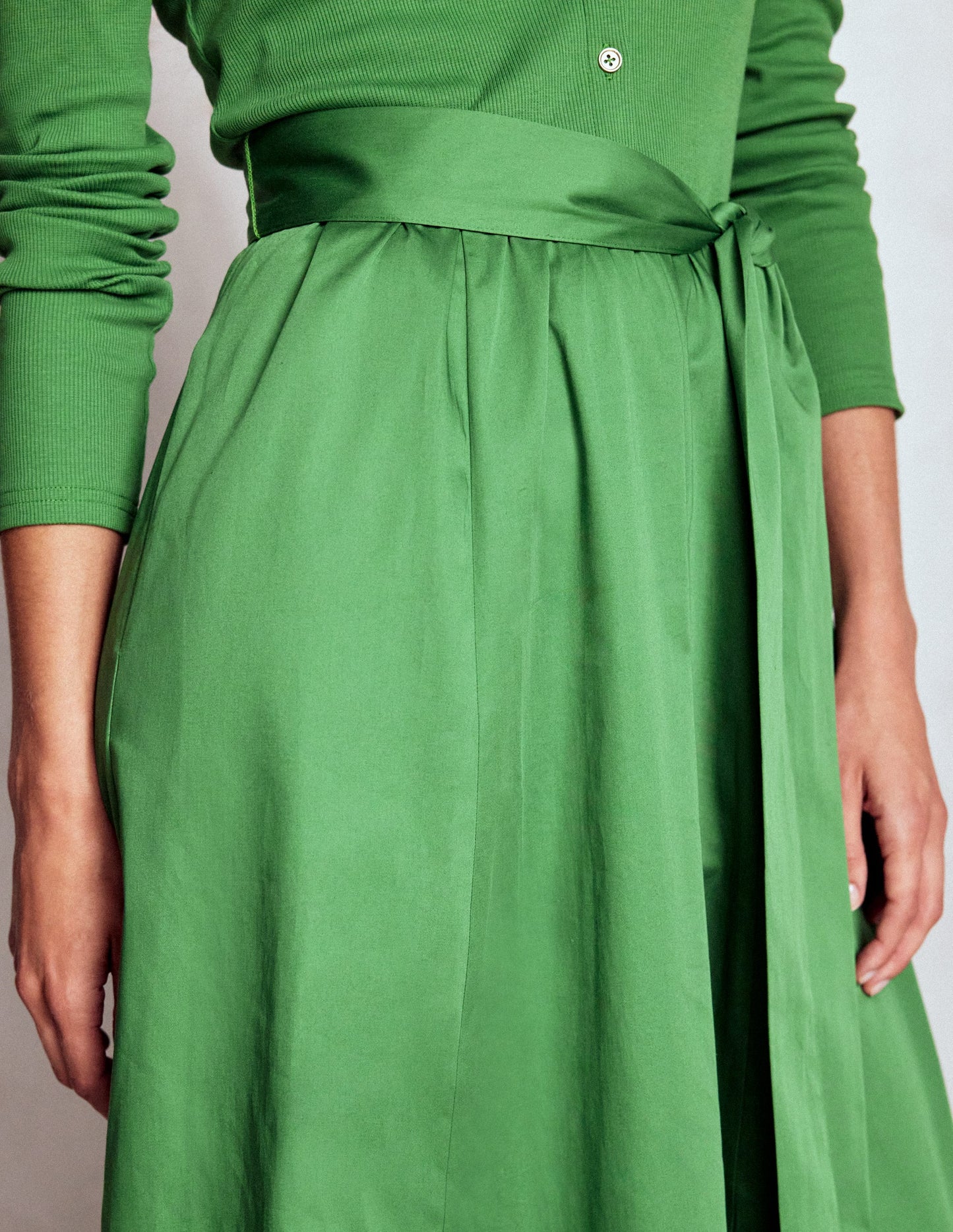 Kleid aus Rippstrick-Mix mit Knopfleiste-Fairway
