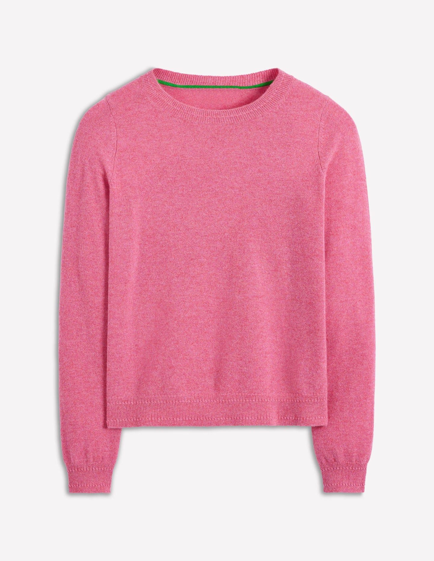 Eva Kaschmirpullover mit Rundhalsausschnitt-Rosenrosa Melange