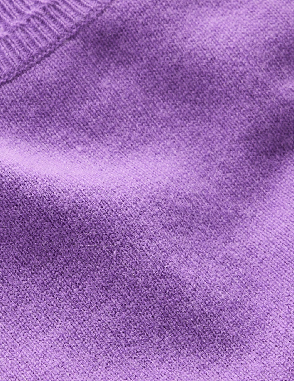 Eva Kaschmirpullover mit Rundhalsausschnitt-Lila Topas