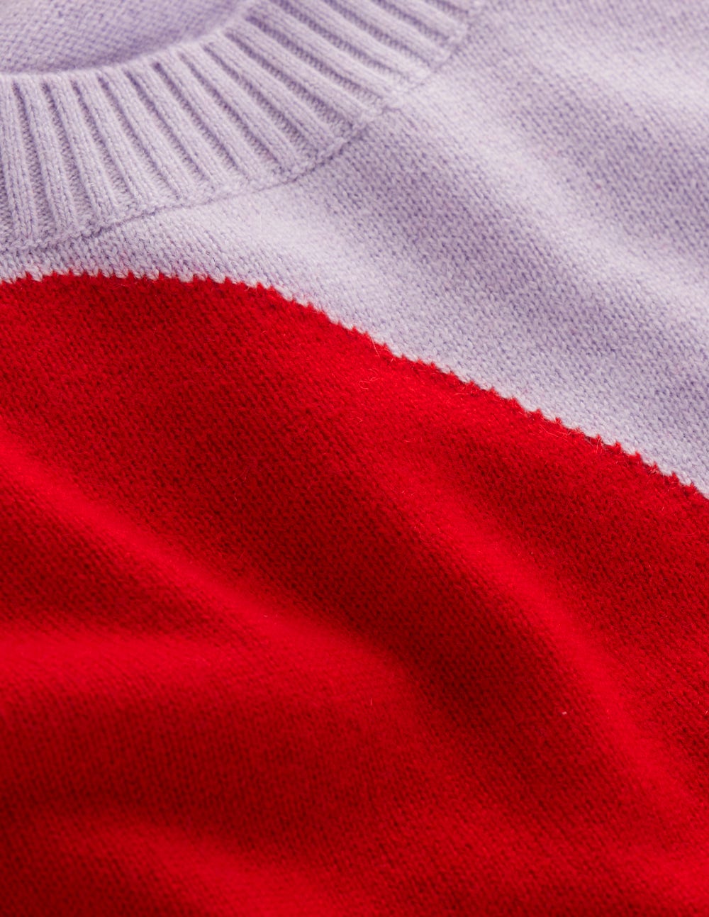 Lydia Kaschmirpullover-Violett Herz