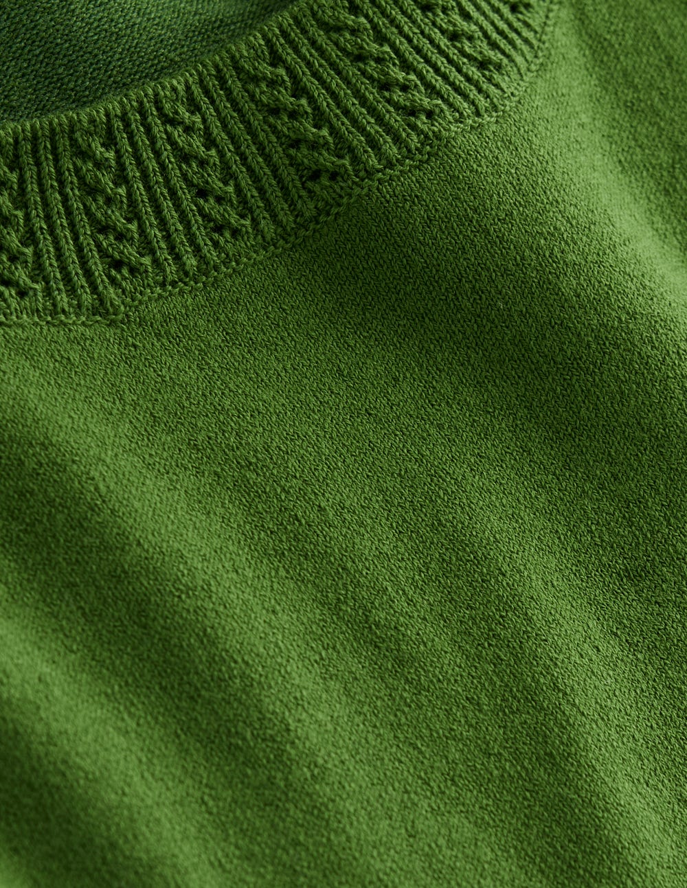 Emilia Baumwollpullover mit Rundhalsausschnitt-Promenadengrün