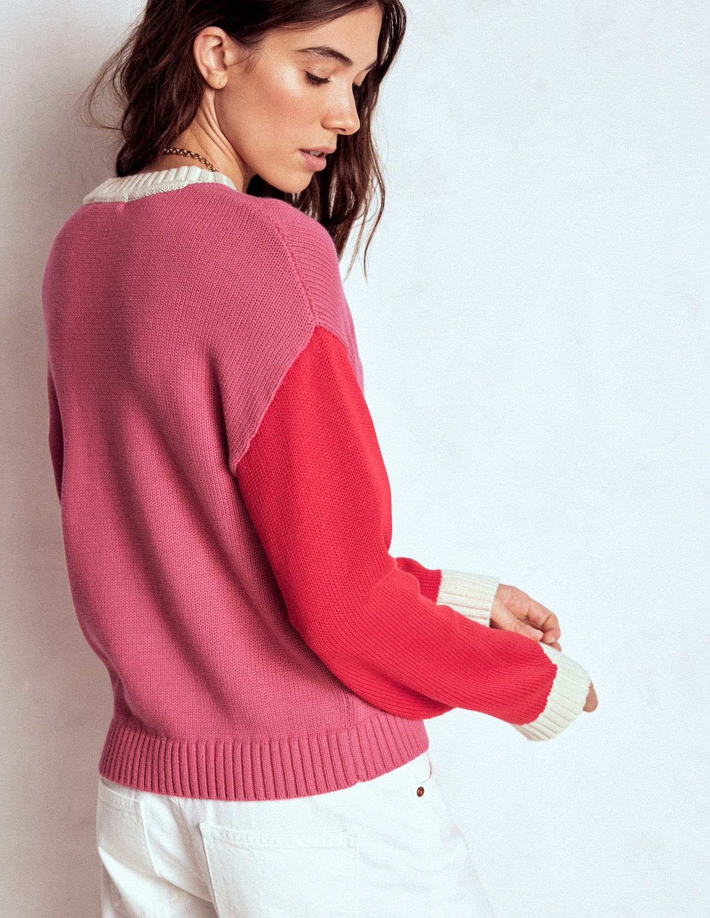 Pull Jemma en coton épais-Animals/Stripe