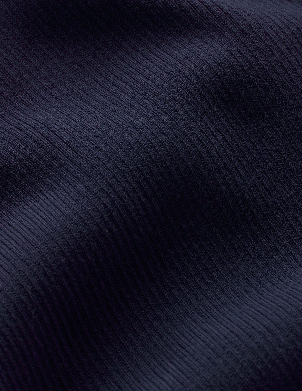 Henley-Shirt aus Rippstrick-Marineblau