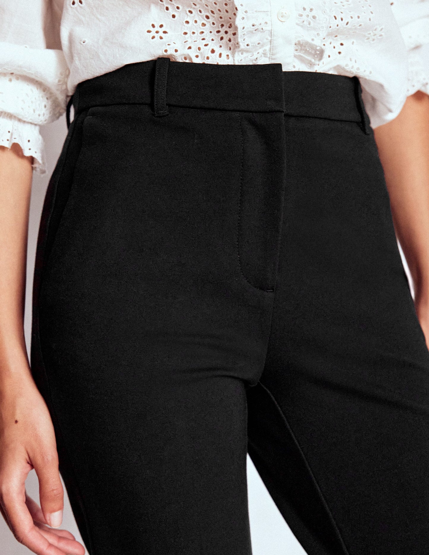 Highgate Ponte-Hose-Schwarz