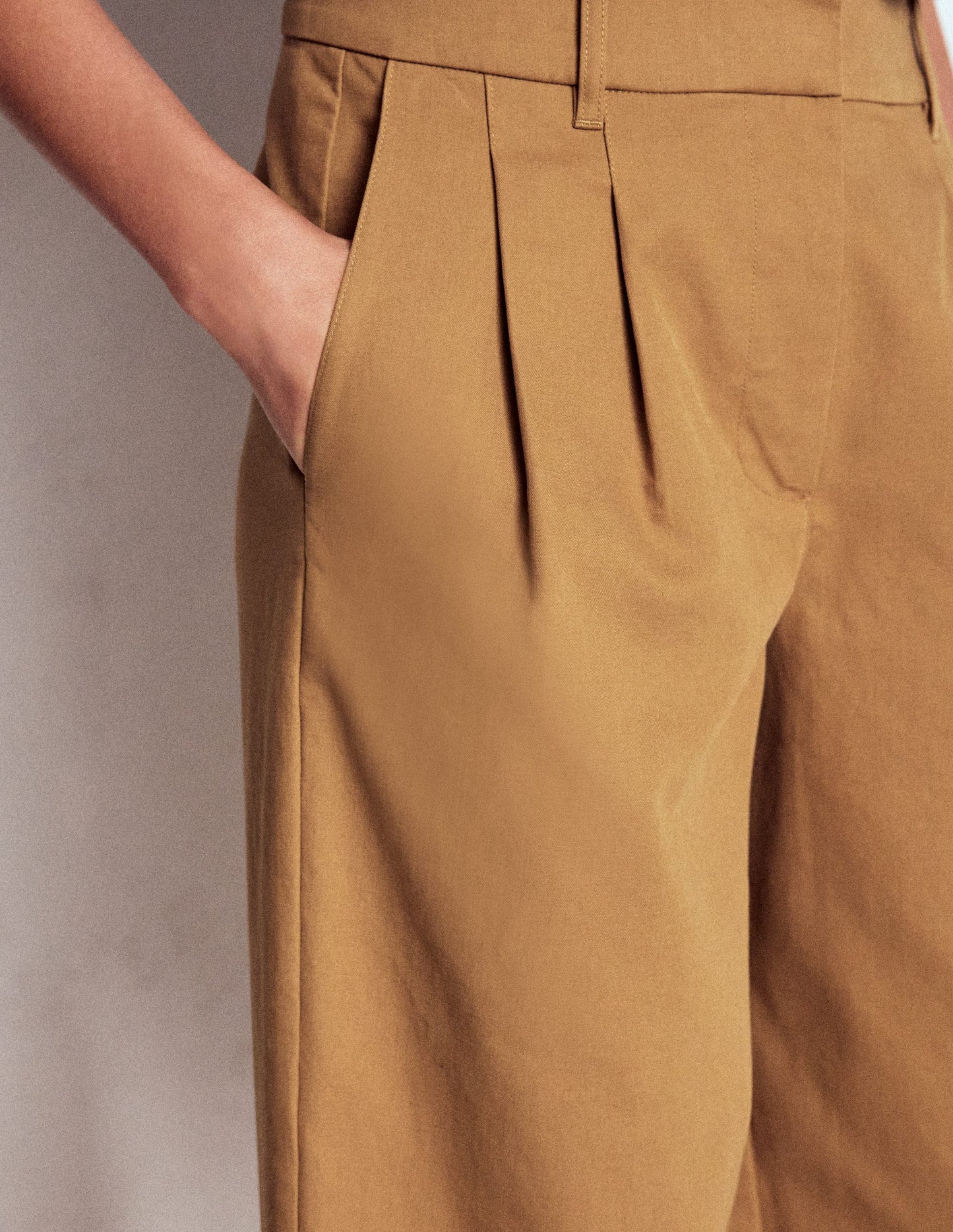 Bloomsbury Baumwollhose-Kamelbraun
