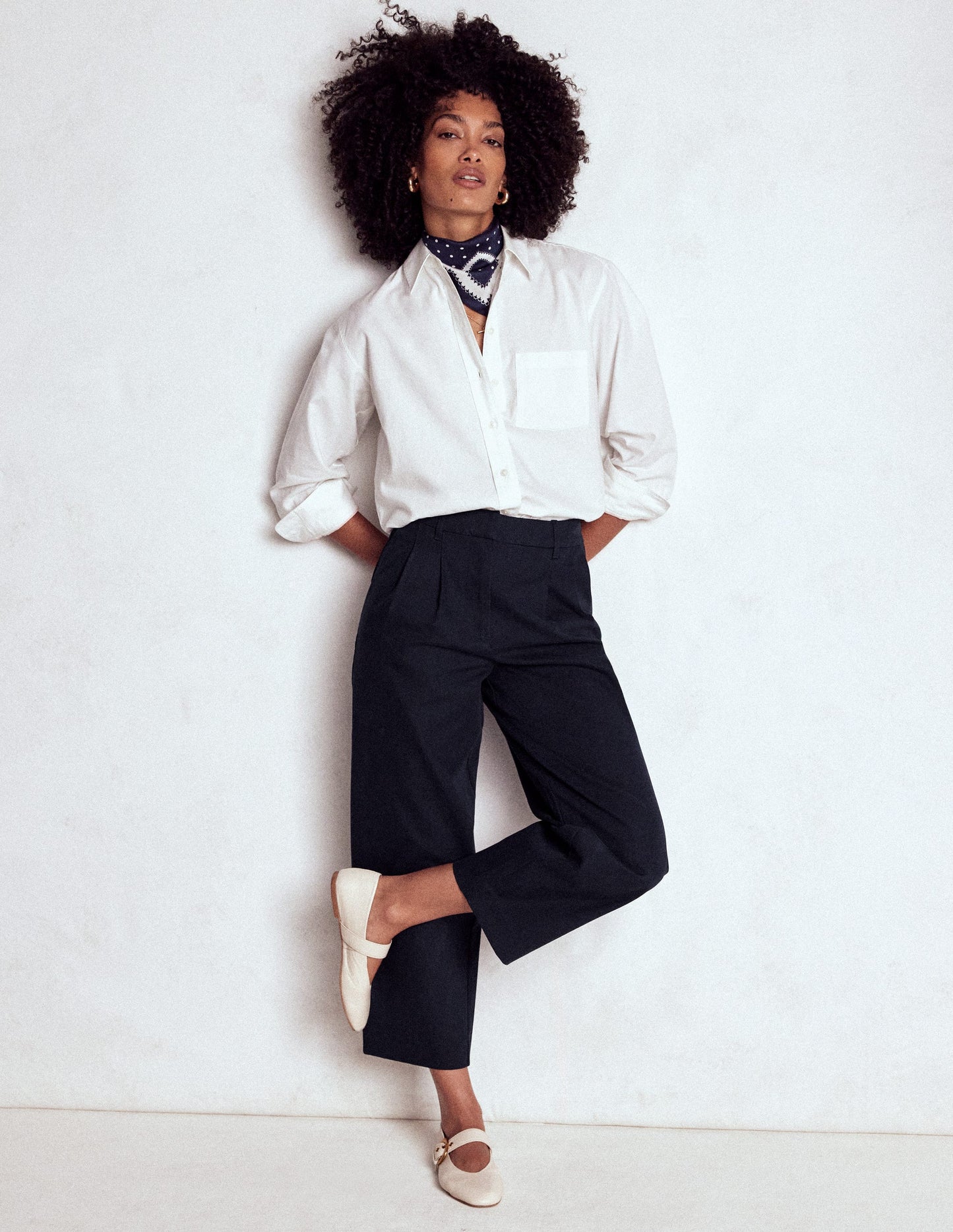 Bloomsbury Baumwollhose-Marineblau