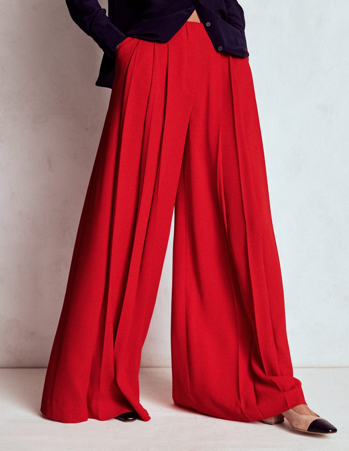 Regent Hose mit weitem Bein-Mohnblumenrot