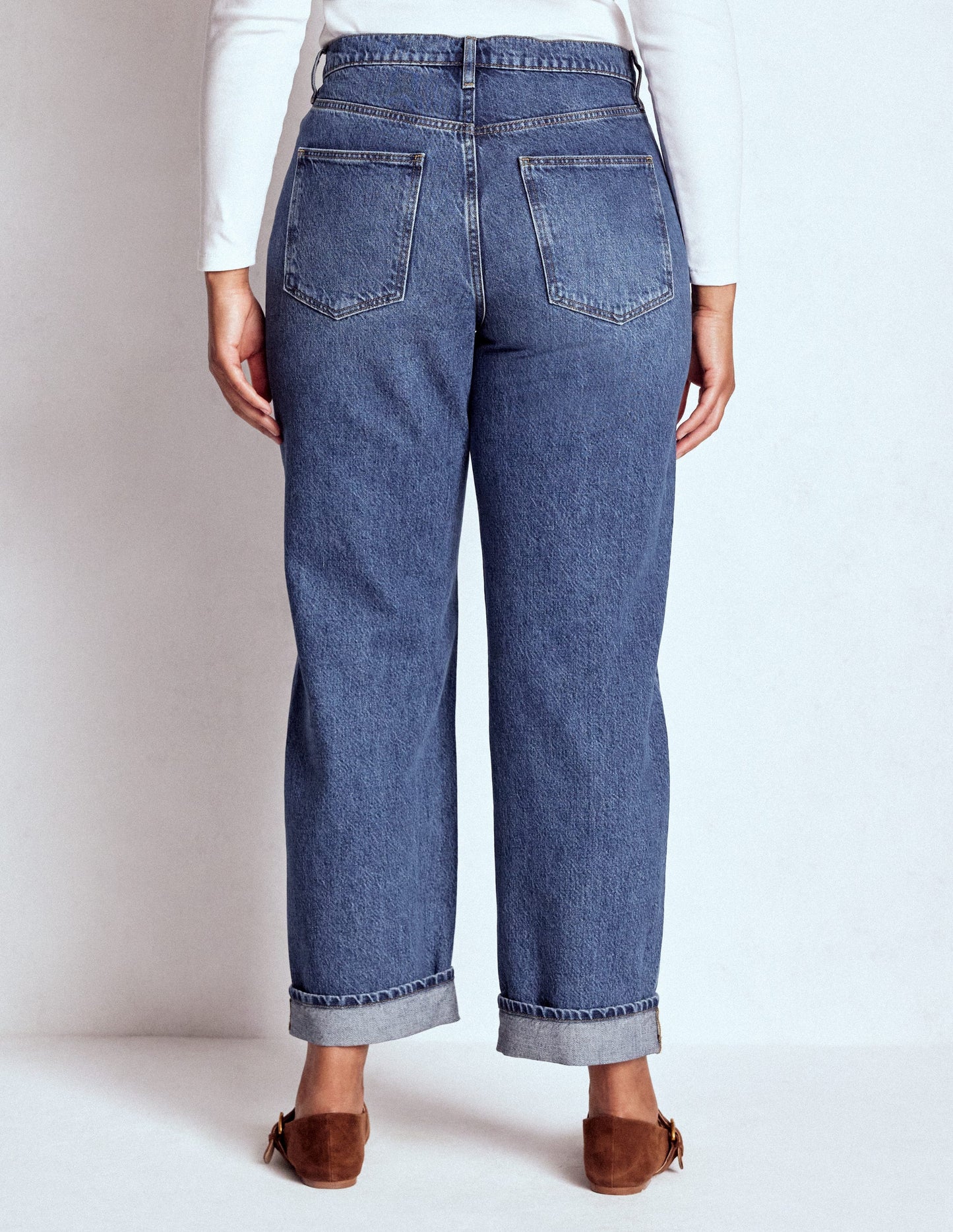 Lockere Jeans mit mittlerer Leibhöhe-Mittlerer Jahrgang