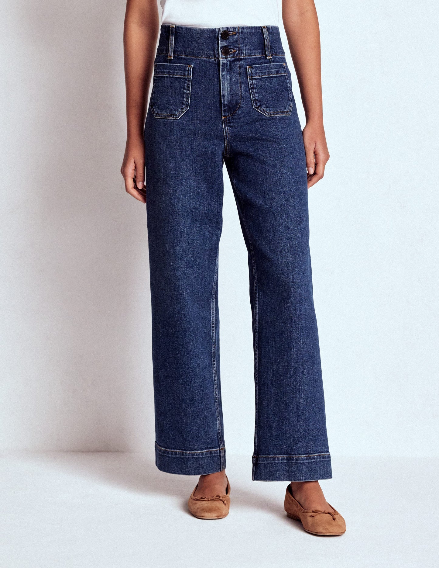 Primel Jeans mit aufgesetzter Tasche-Beatnik Red