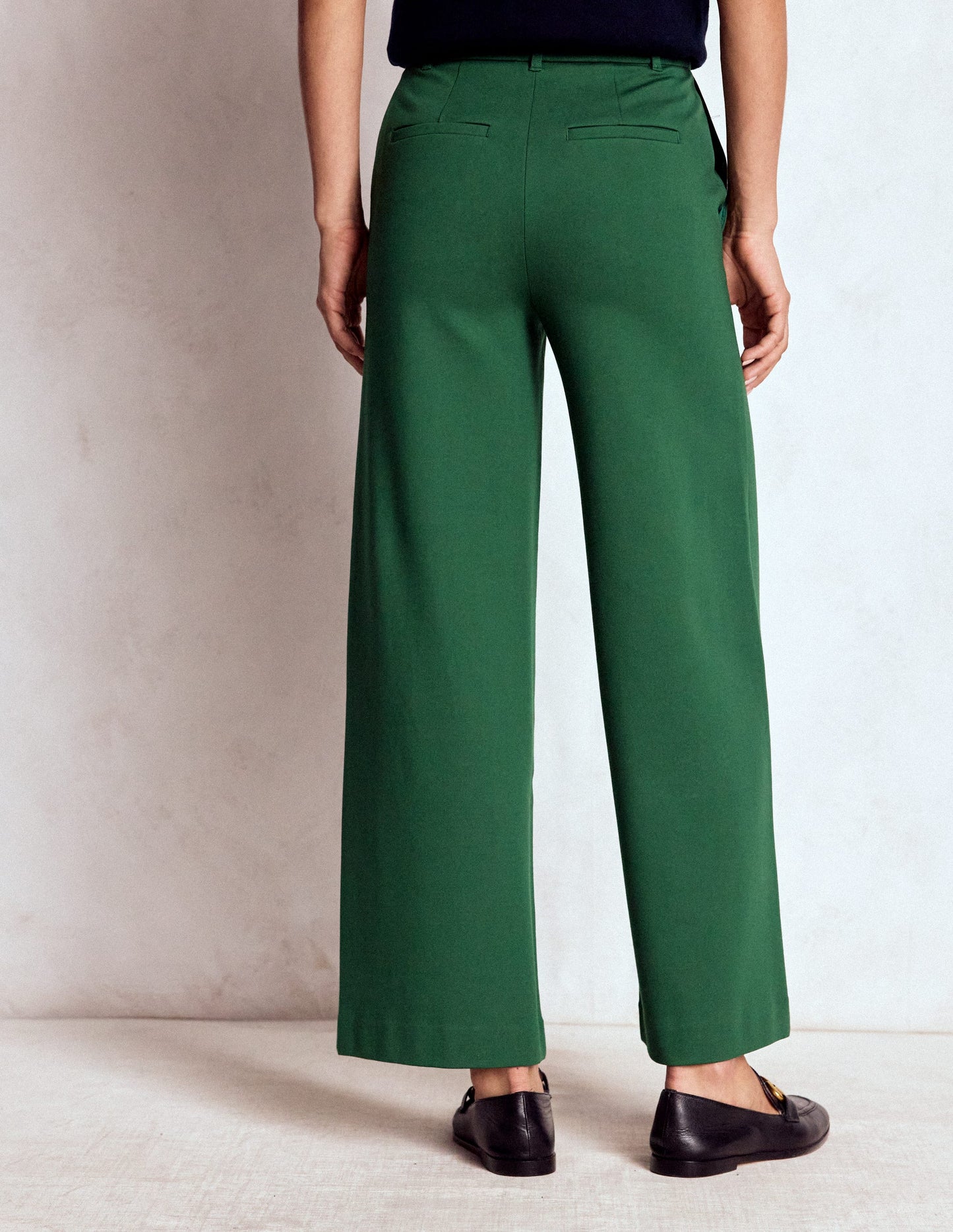 Belgravia Verkürzte Ponte-Hose-Jagdgrün