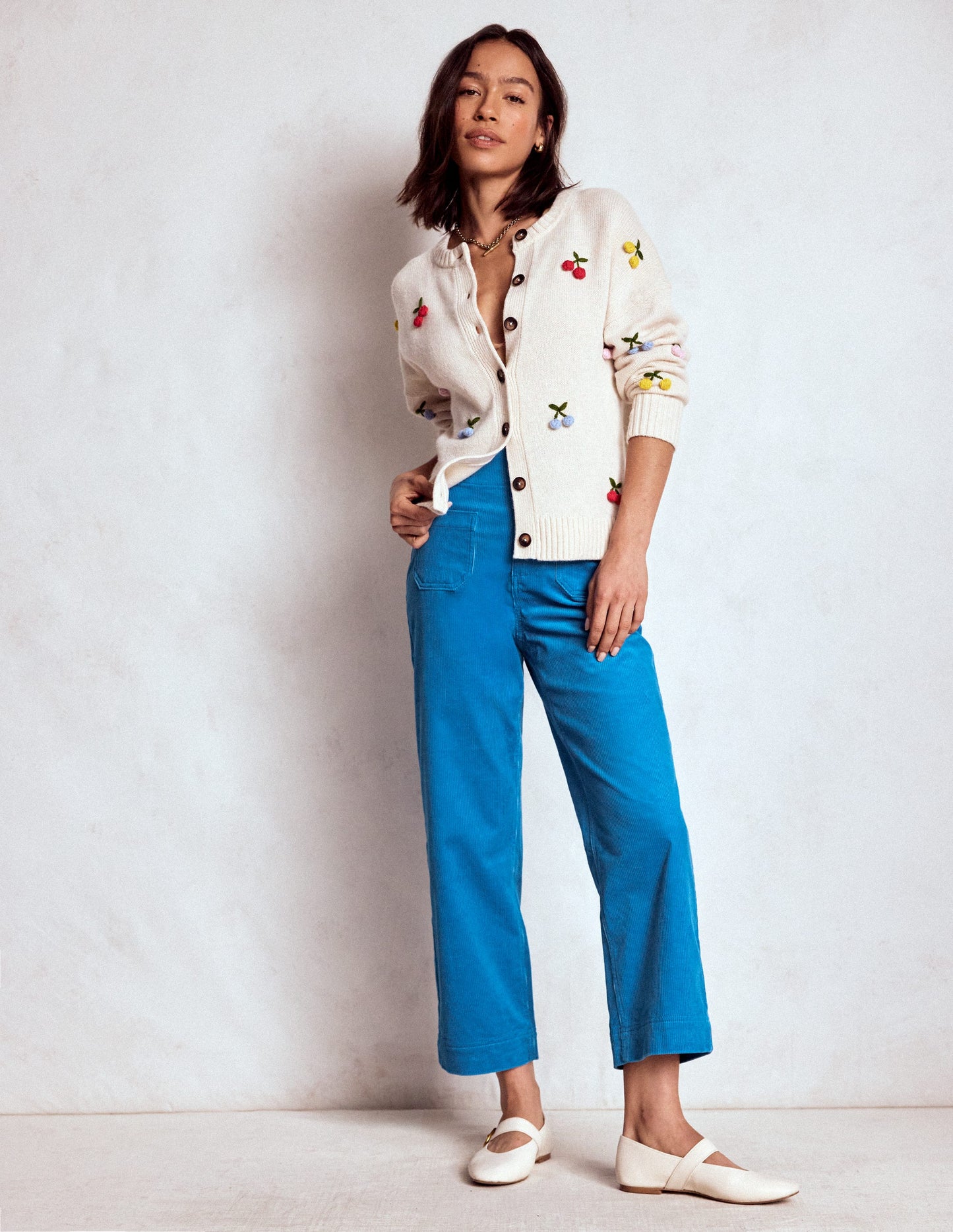 Primrose Cordhose-Leuchtendes Blau