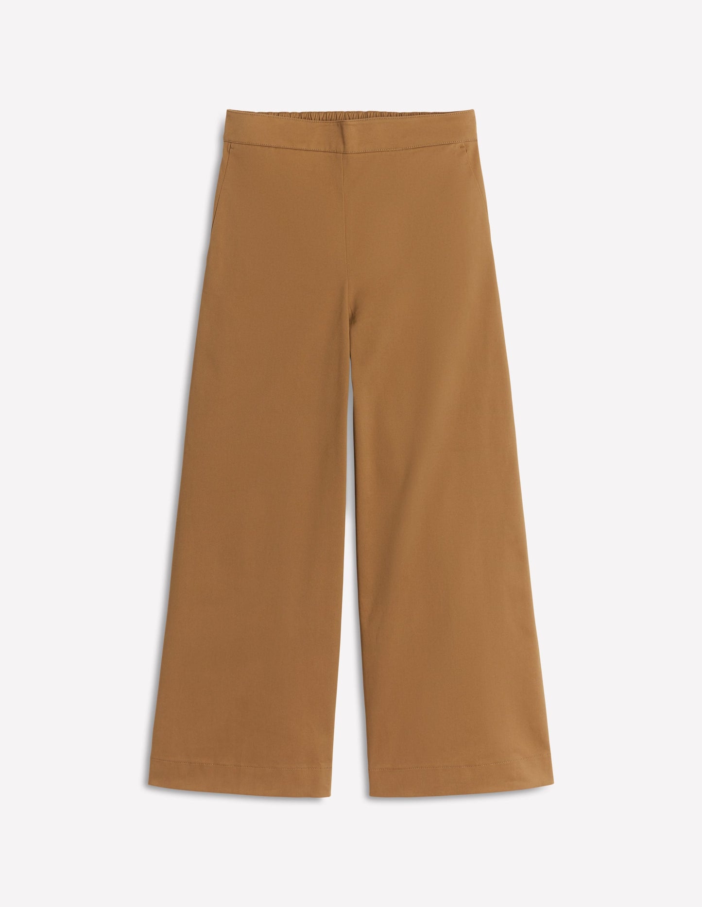Verkürzte Hose zum Hineinschlüpfen-Haselnussbraun