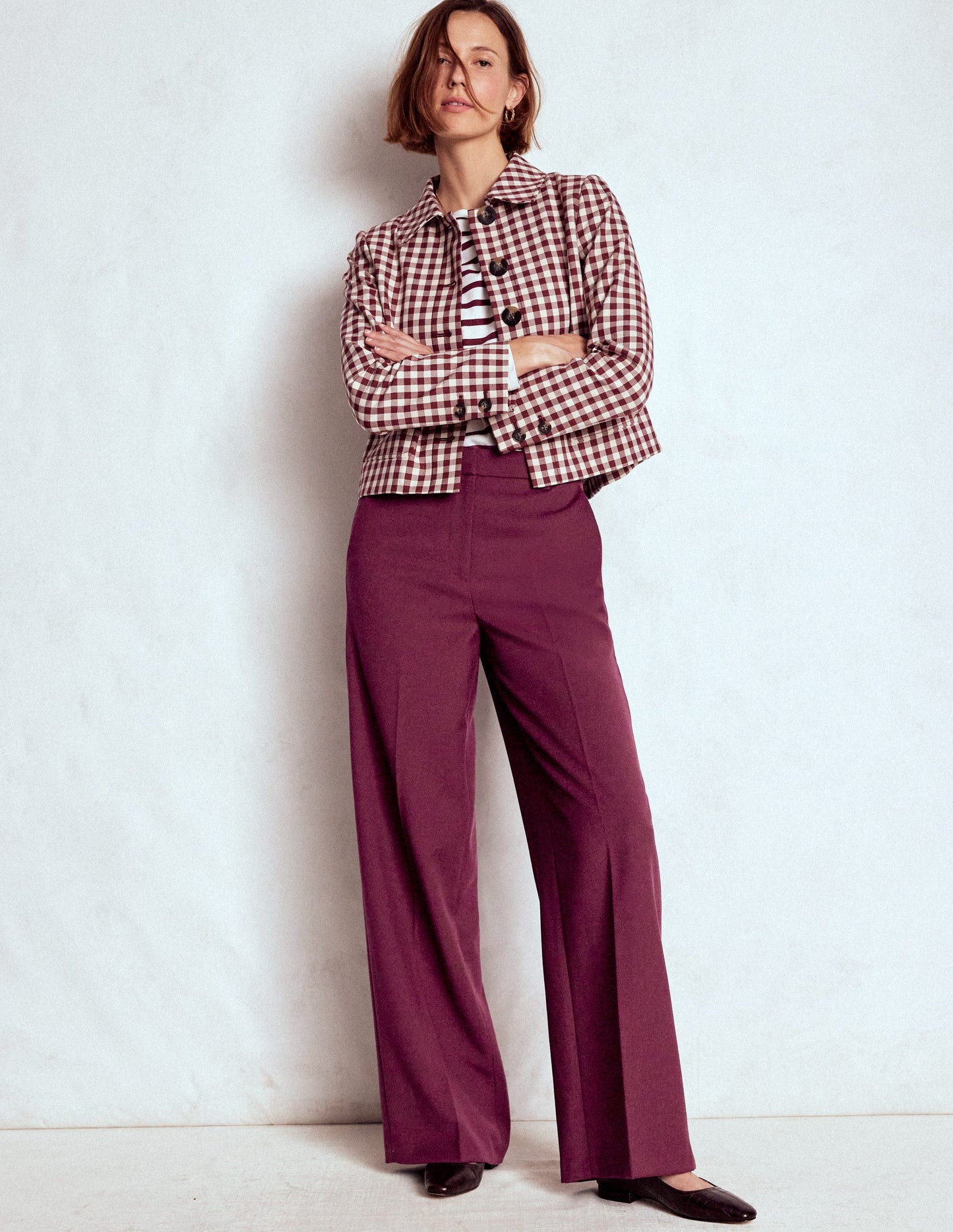 Belgravia Taillierte Hose-Dunkelviolett