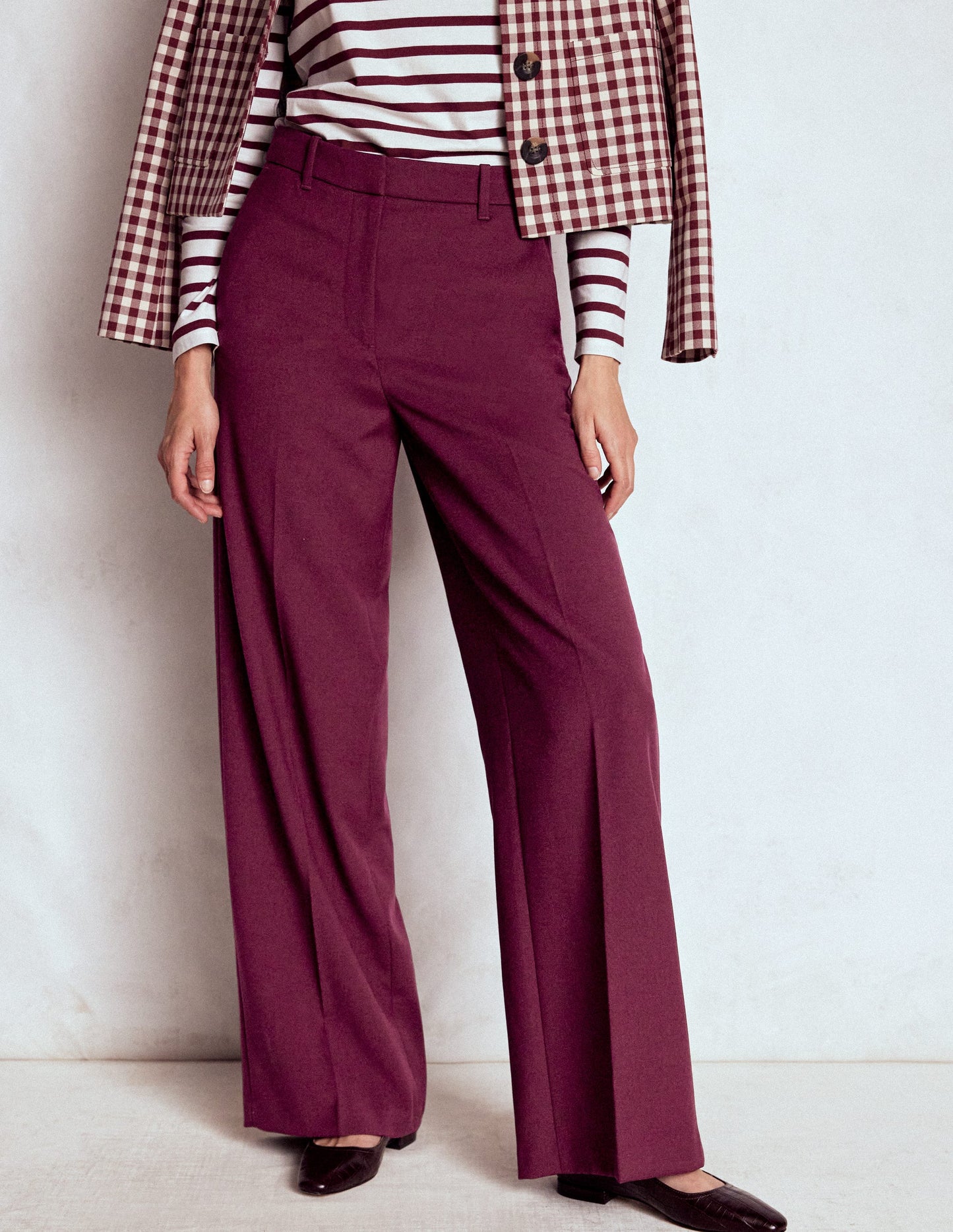 Belgravia Taillierte Hose-Dunkelviolett
