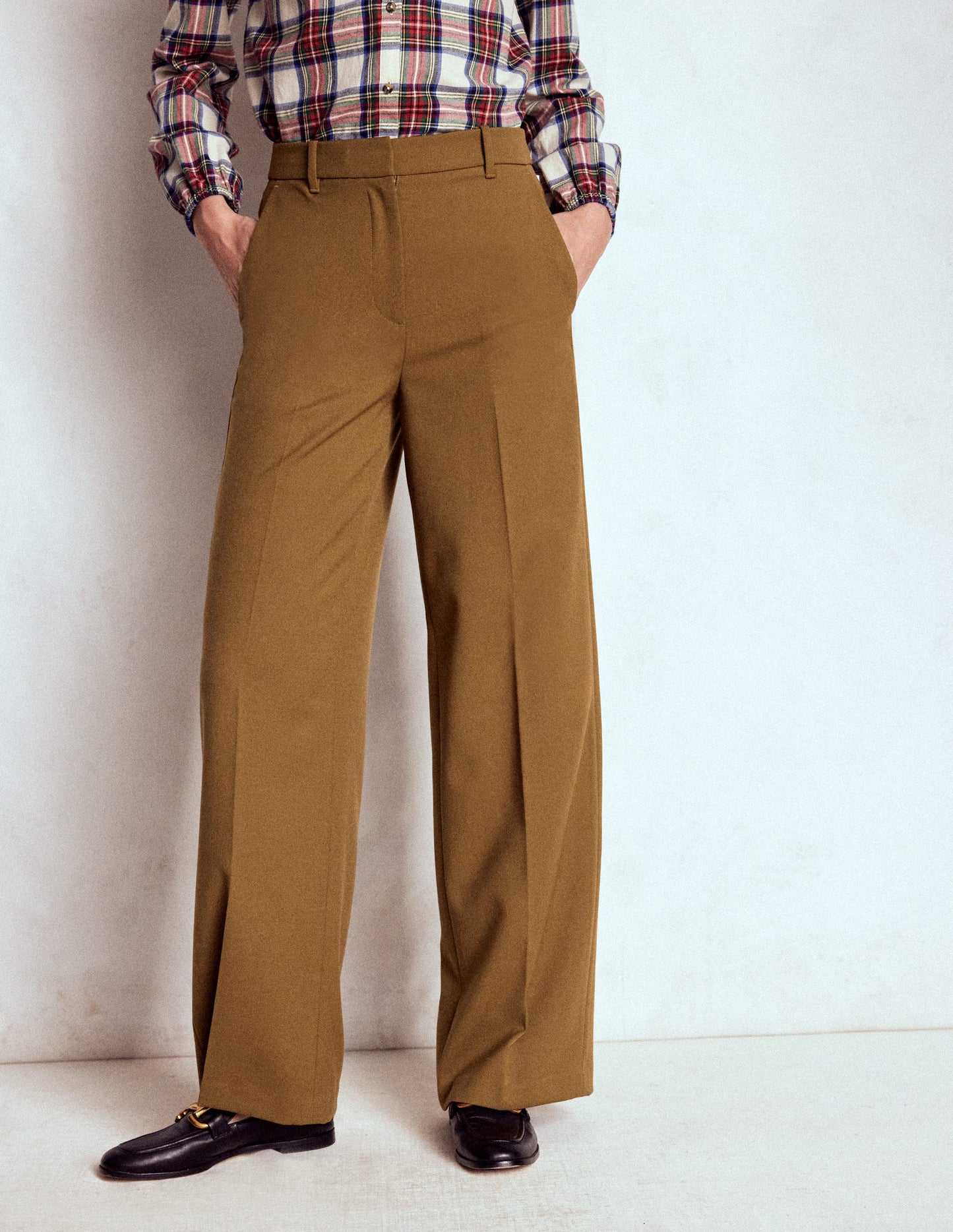 Belgravia Taillierte Hose-Tabakbraun