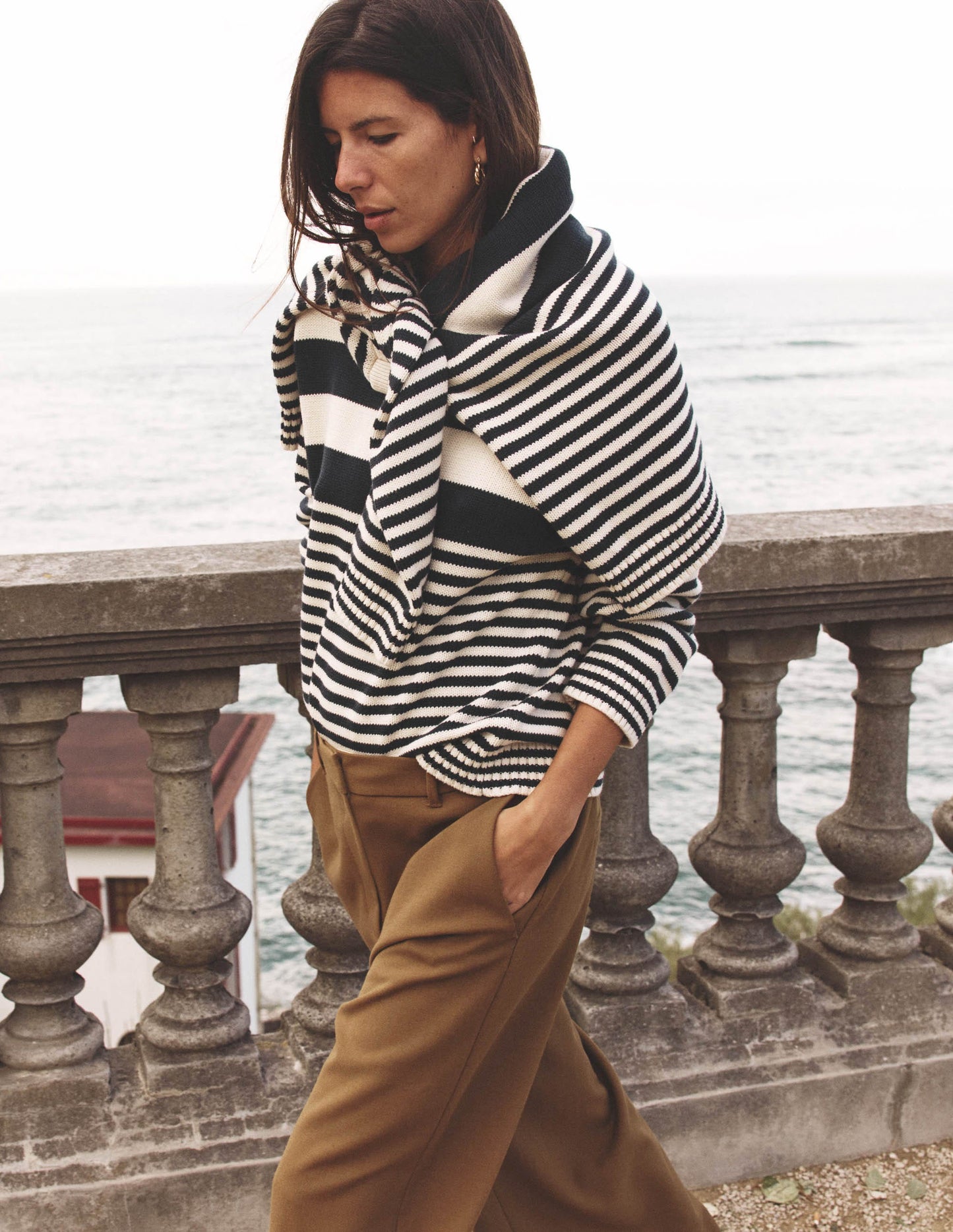 Belgravia Taillierte Hose-Tabakbraun