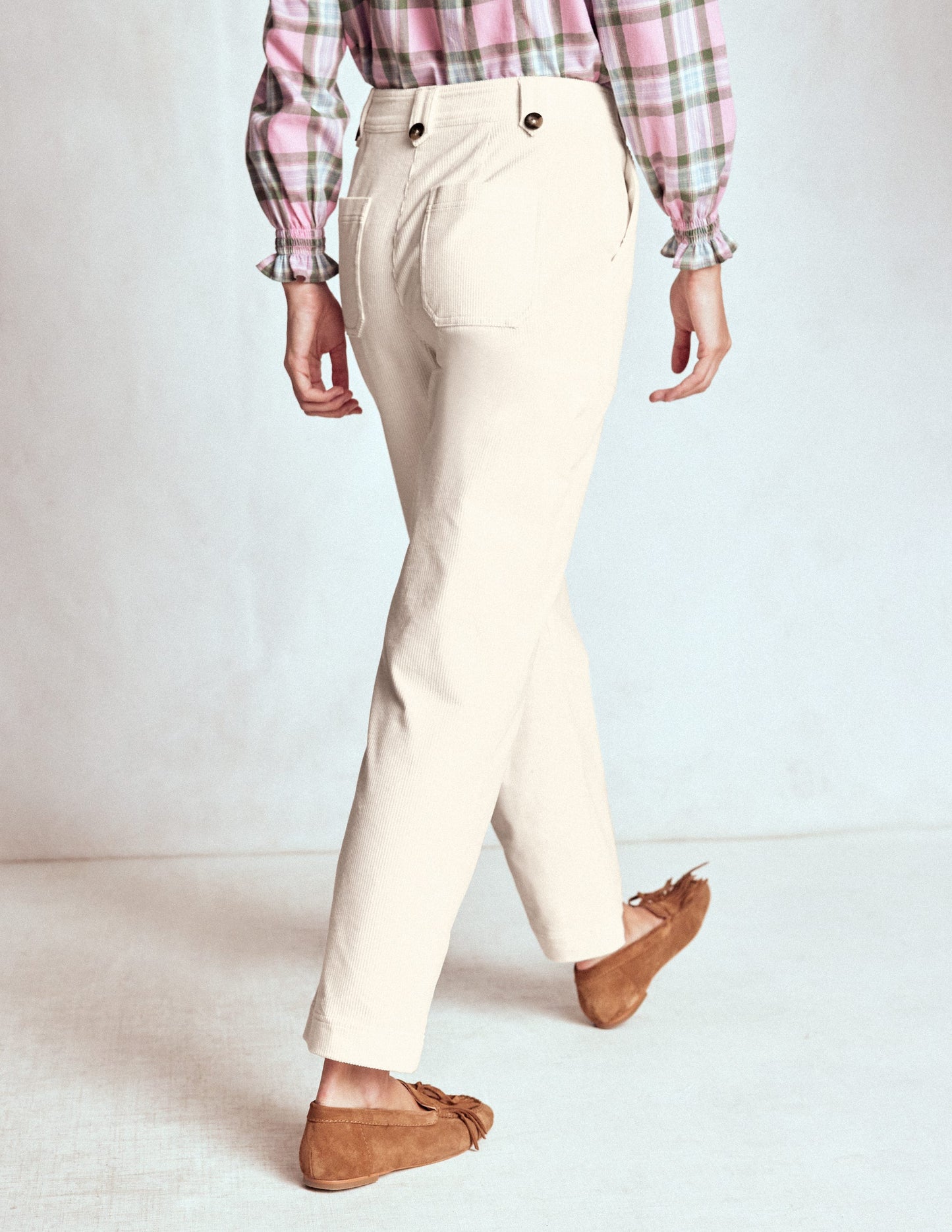 Pimlico Cord Trousers-Ivory