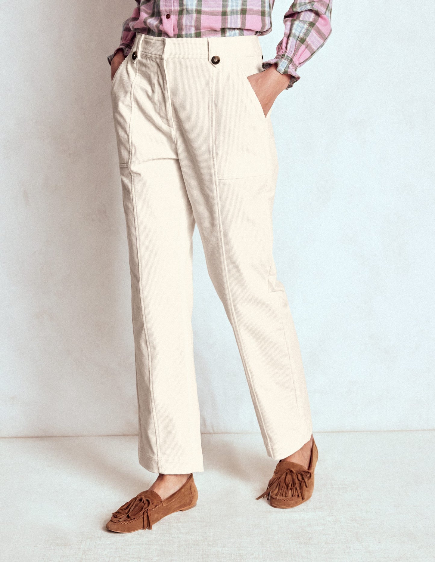 Pimlico Cord Trousers-Ivory