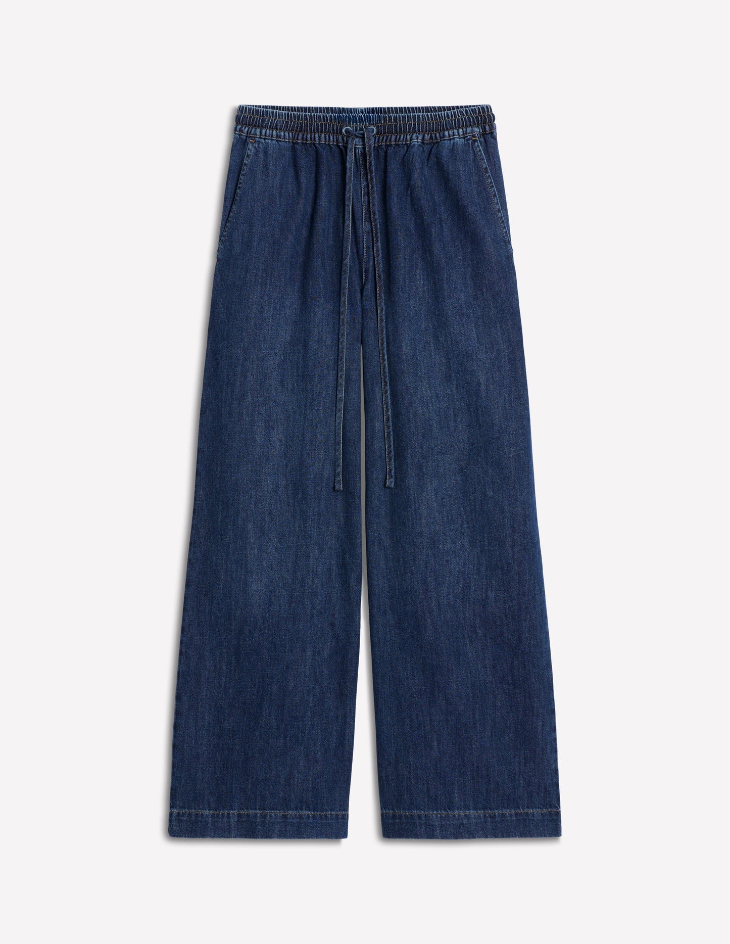 Jeans mit Kordelzug-MITTLERE WASCHUNG