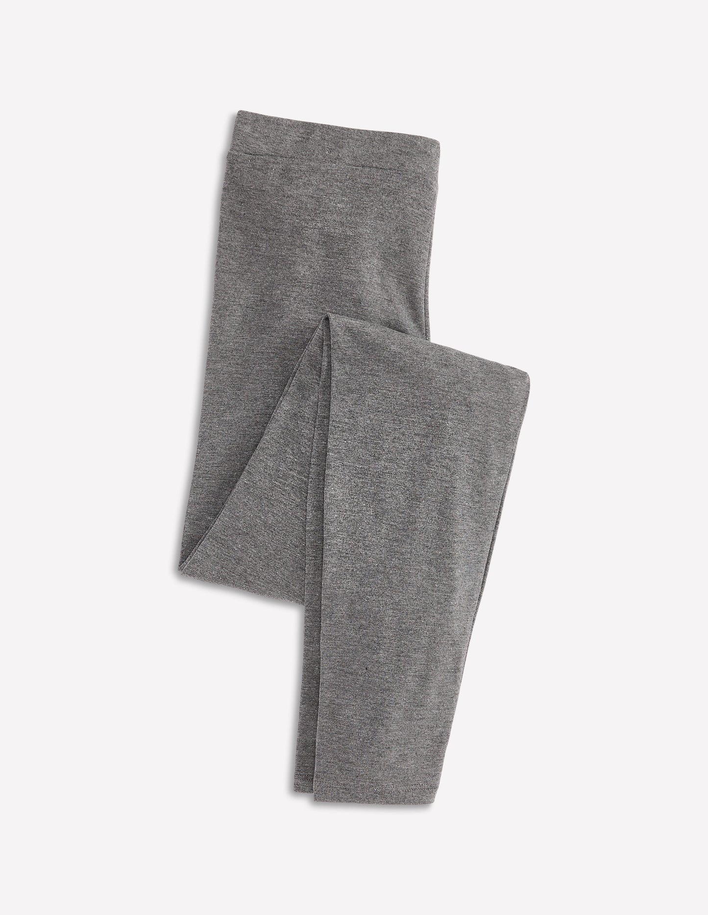 Jersey-Leggings mit hohem Bund-Anthrazit Meliert