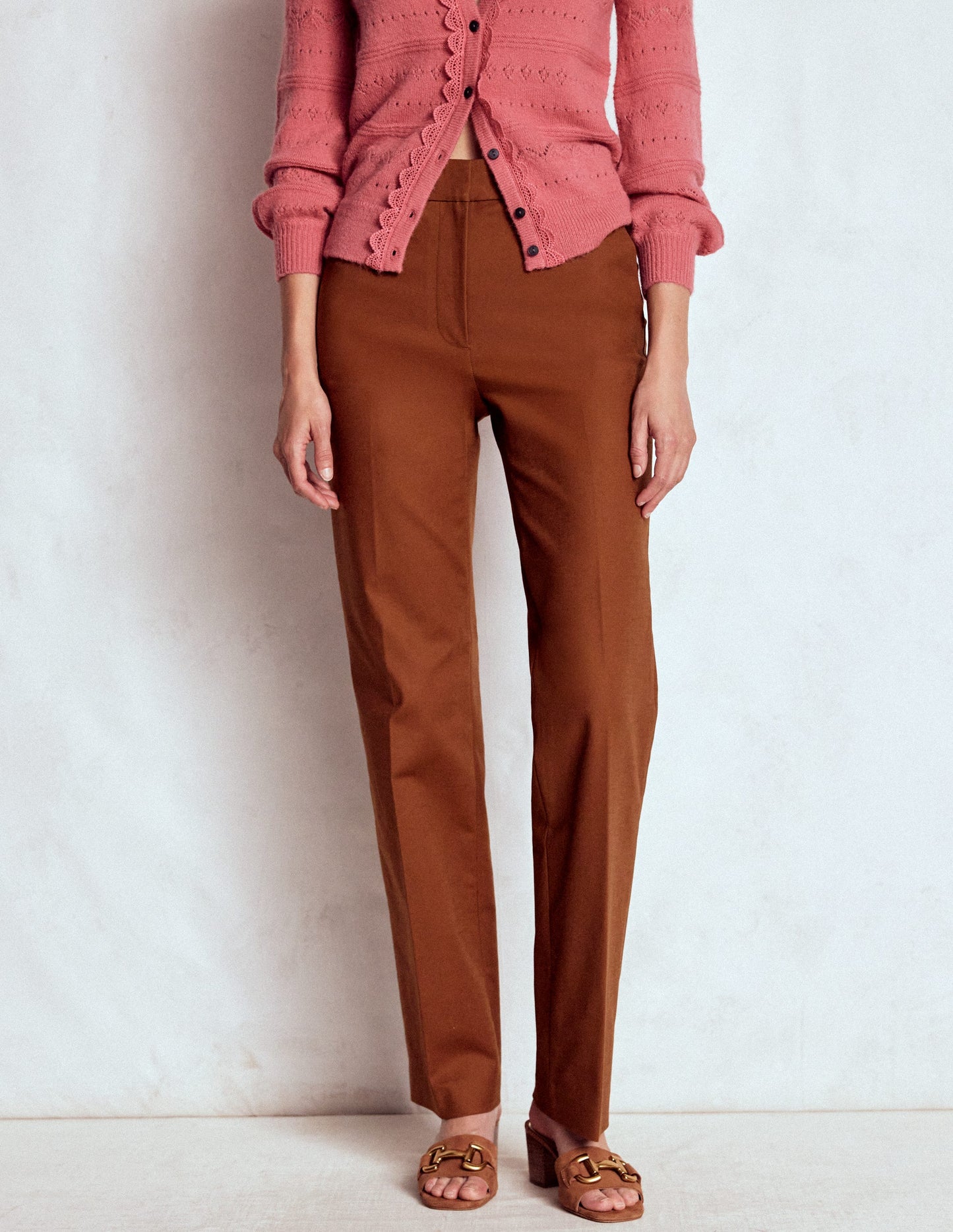 Canonbury Lange Hose-Rotbraun
