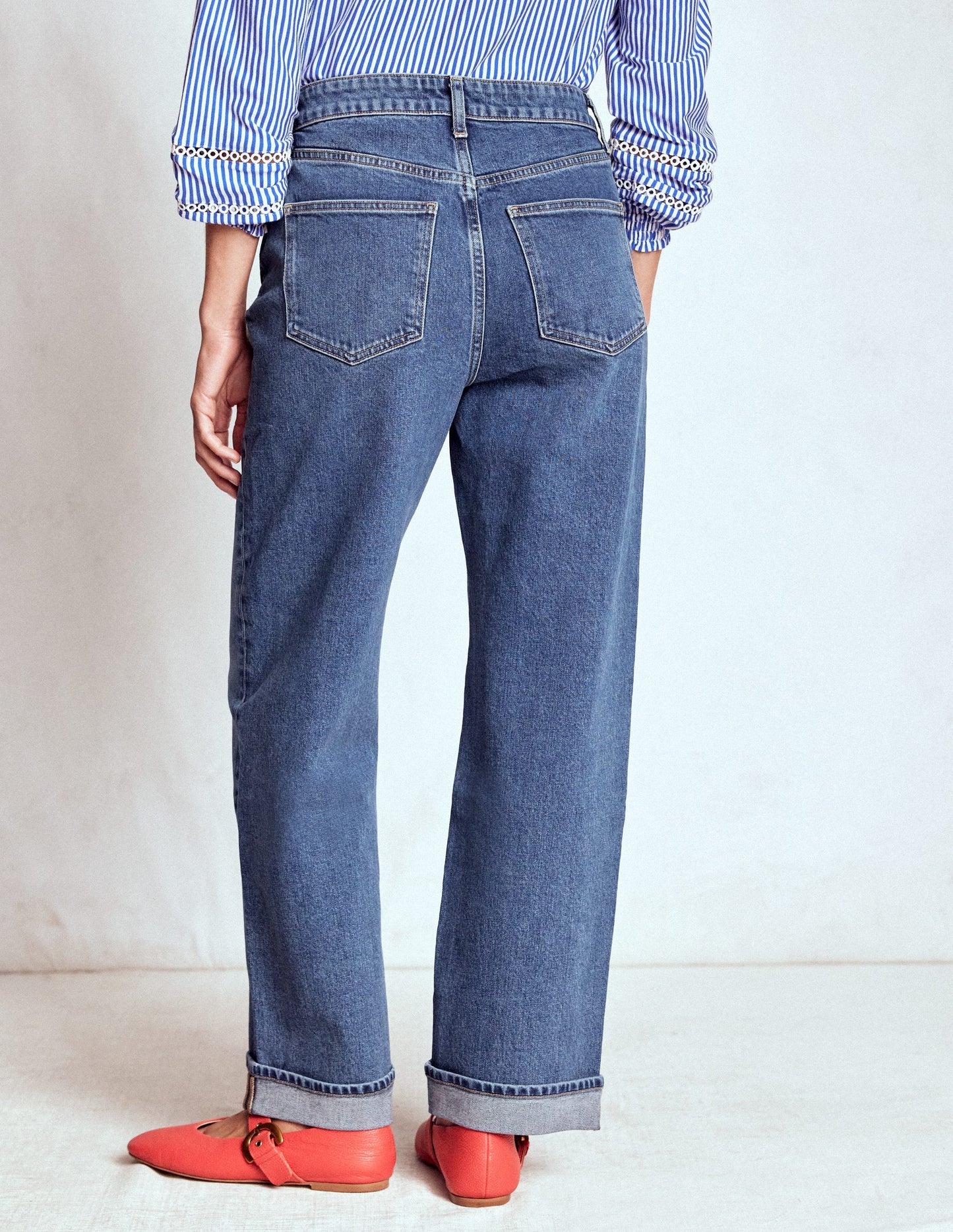 Bequeme, mittelhohe Stretch-Jeans-Medium Vintage