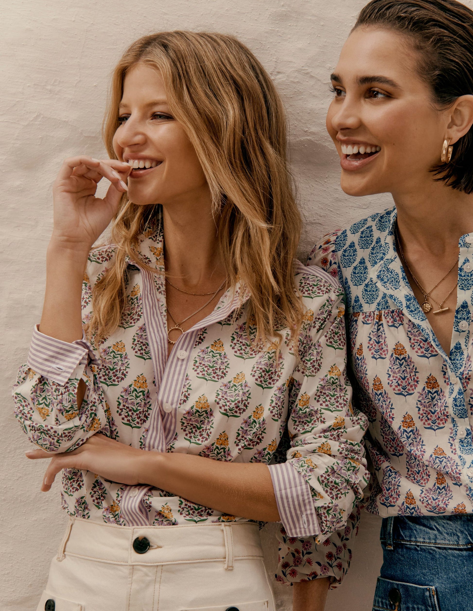 Sienna Baumwollhemd-Bunt, Wildblumenstrauß-2