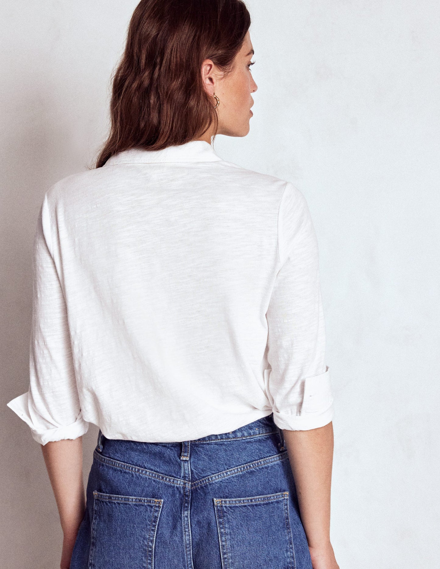 Amy Jersey-Hemd-Weiß