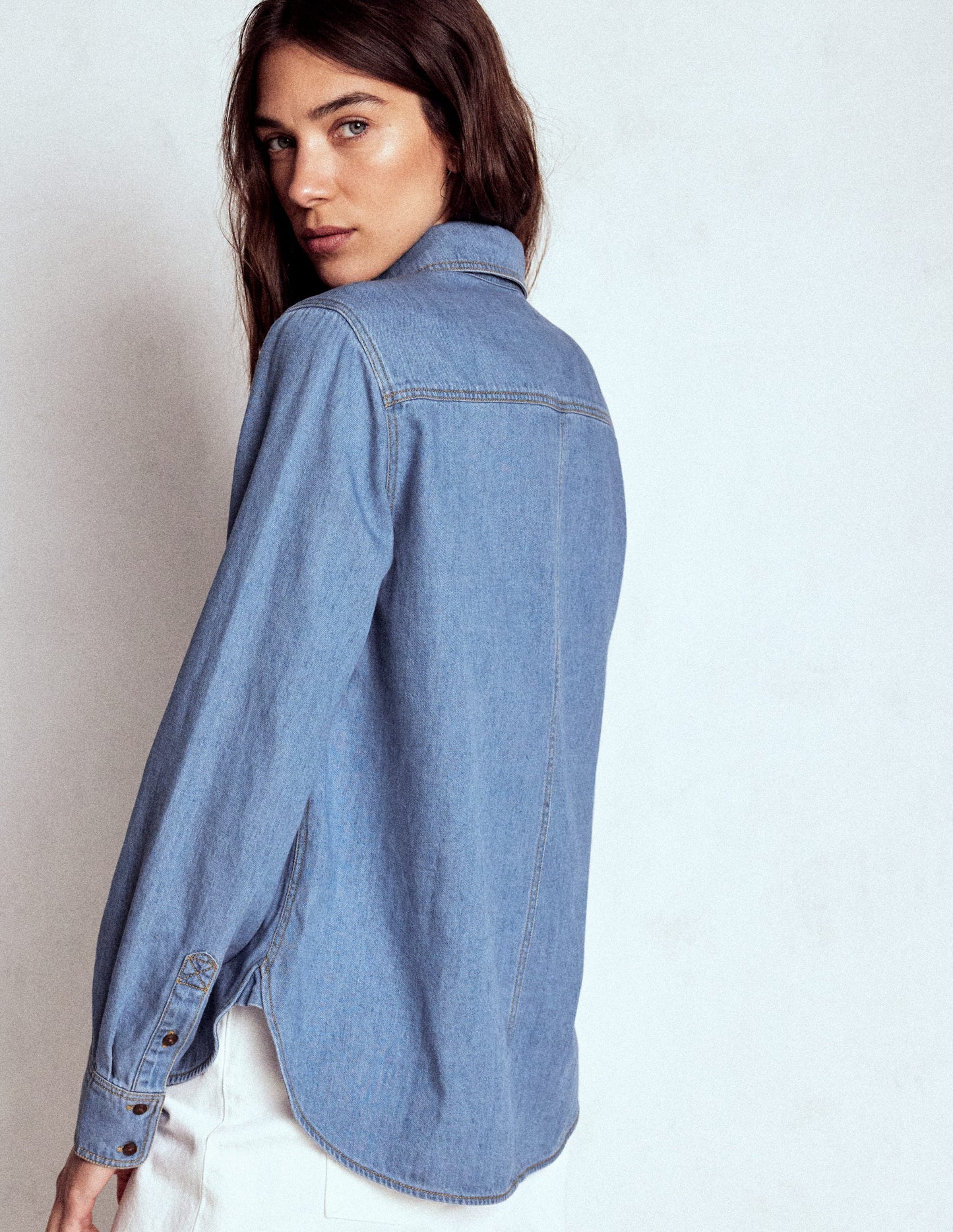 Chemise en jean-Authentique clair