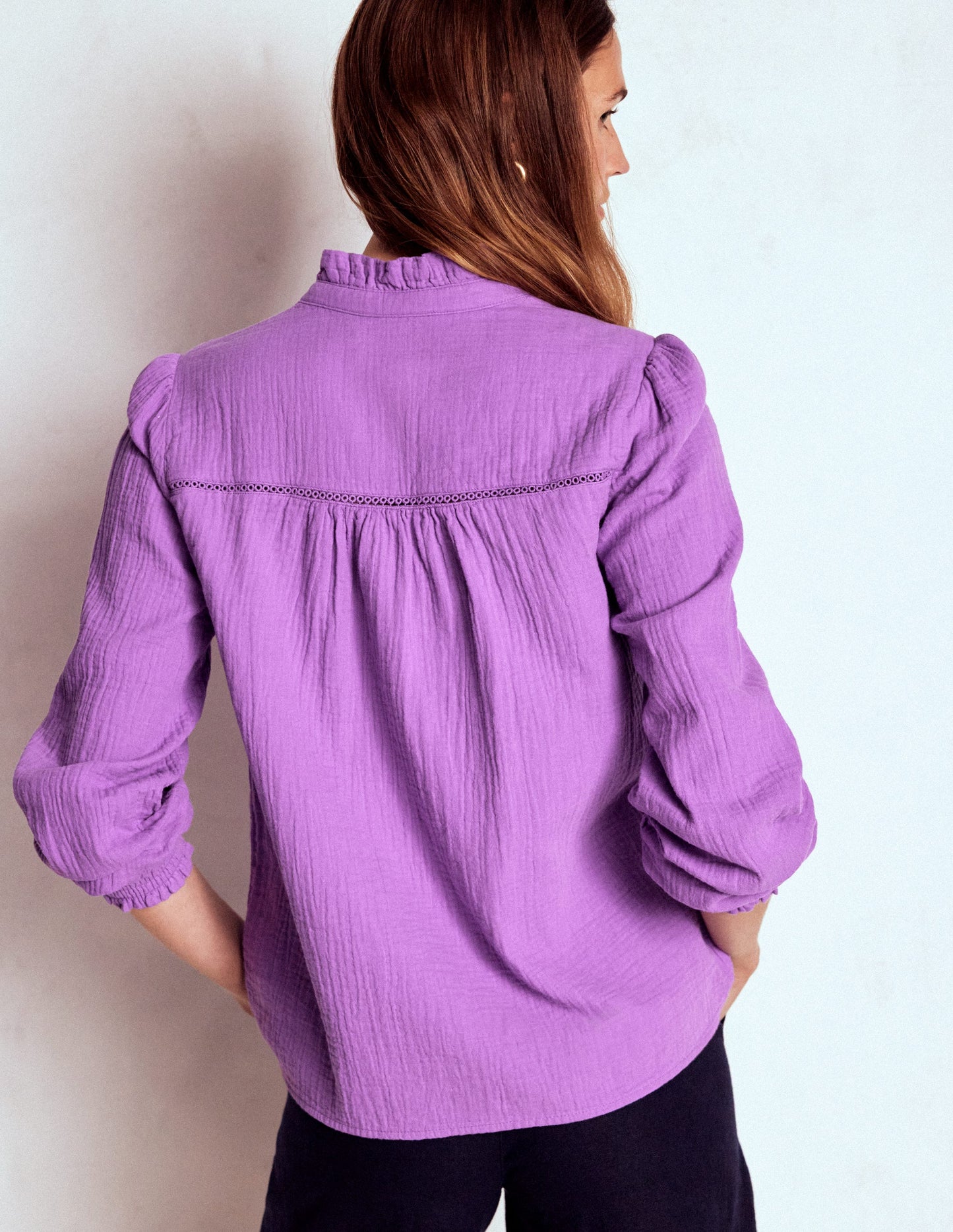 Helena Doppeltuch-Oberteil-Amethyst-Lila