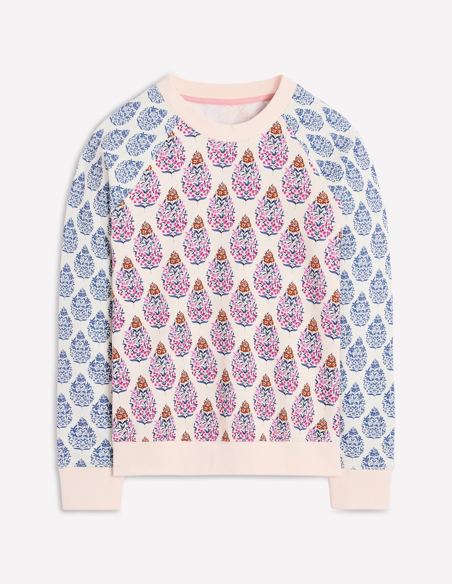 Rosa Bedrucktes Sweatshirt-Bunt, Wildblumenstrauß