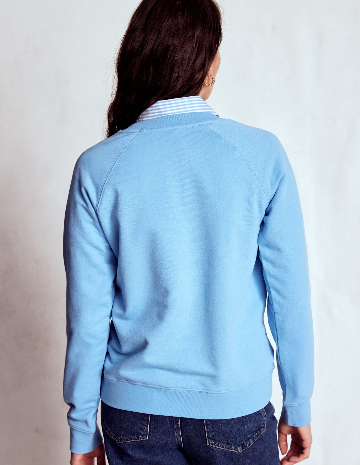 Rosa Sweatshirt mit Stickerei-Mürrische Katze
