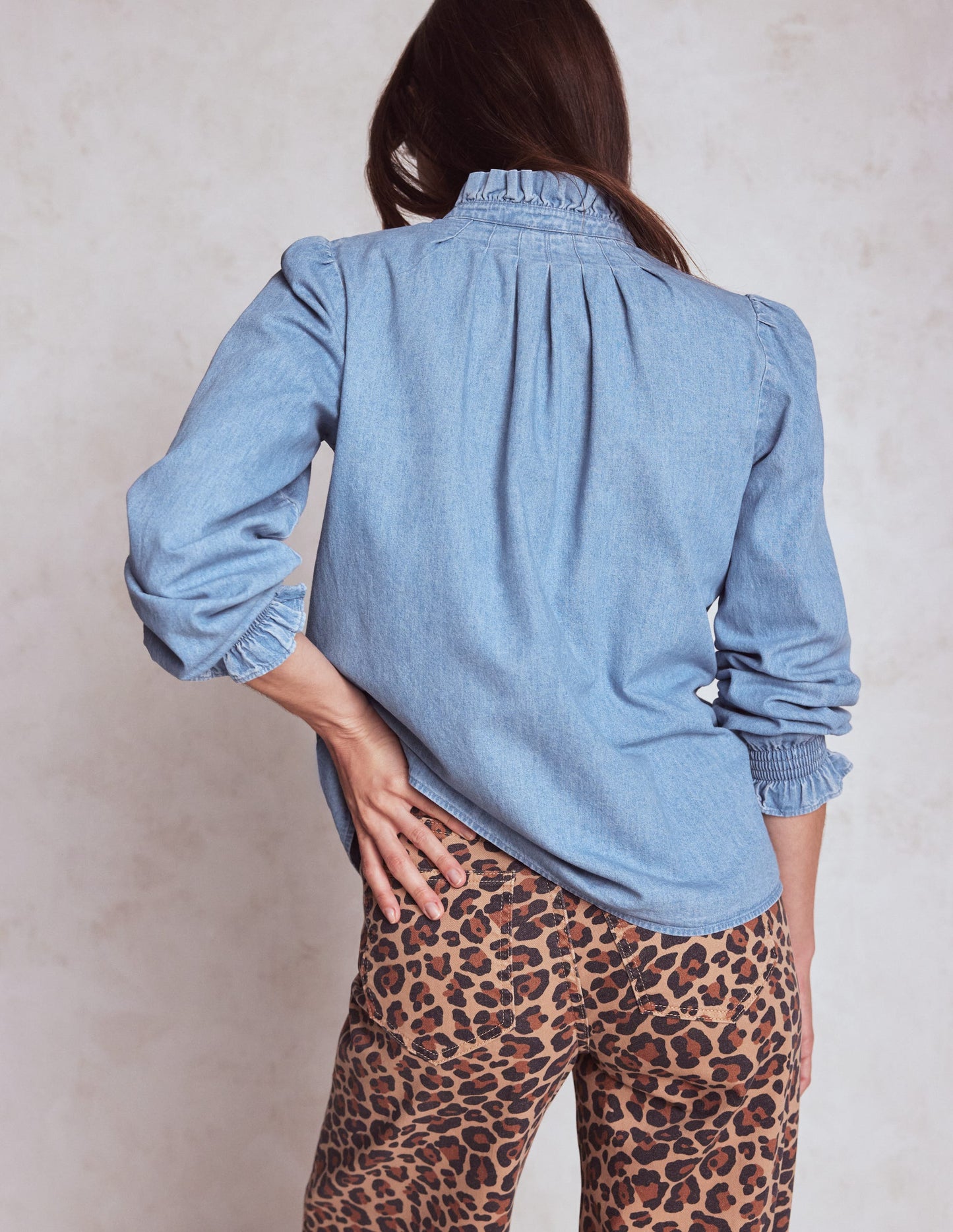 Lorna Denim-Oberteil-Hell Authentisch