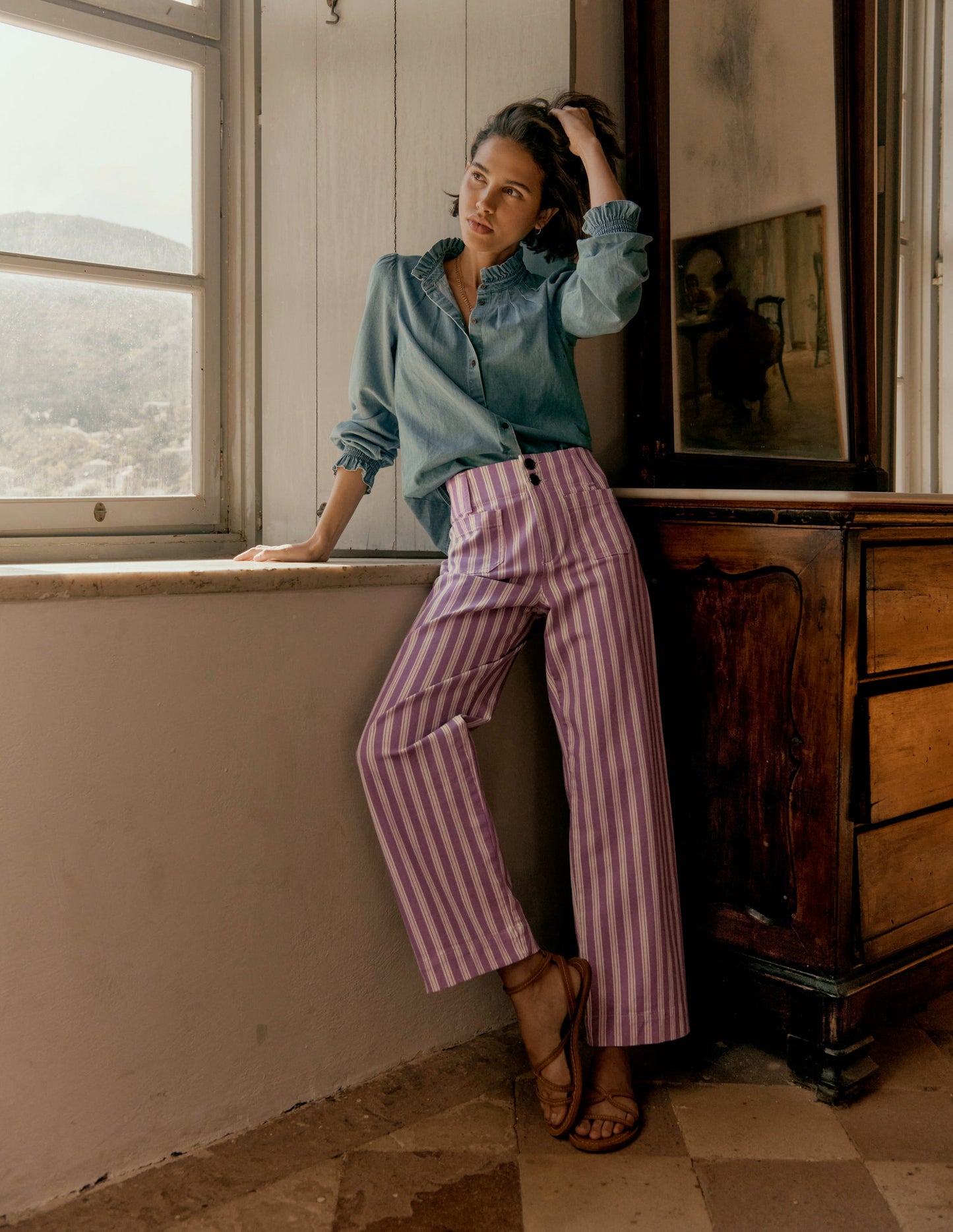 Lorna Denim-Oberteil-Hell Authentisch