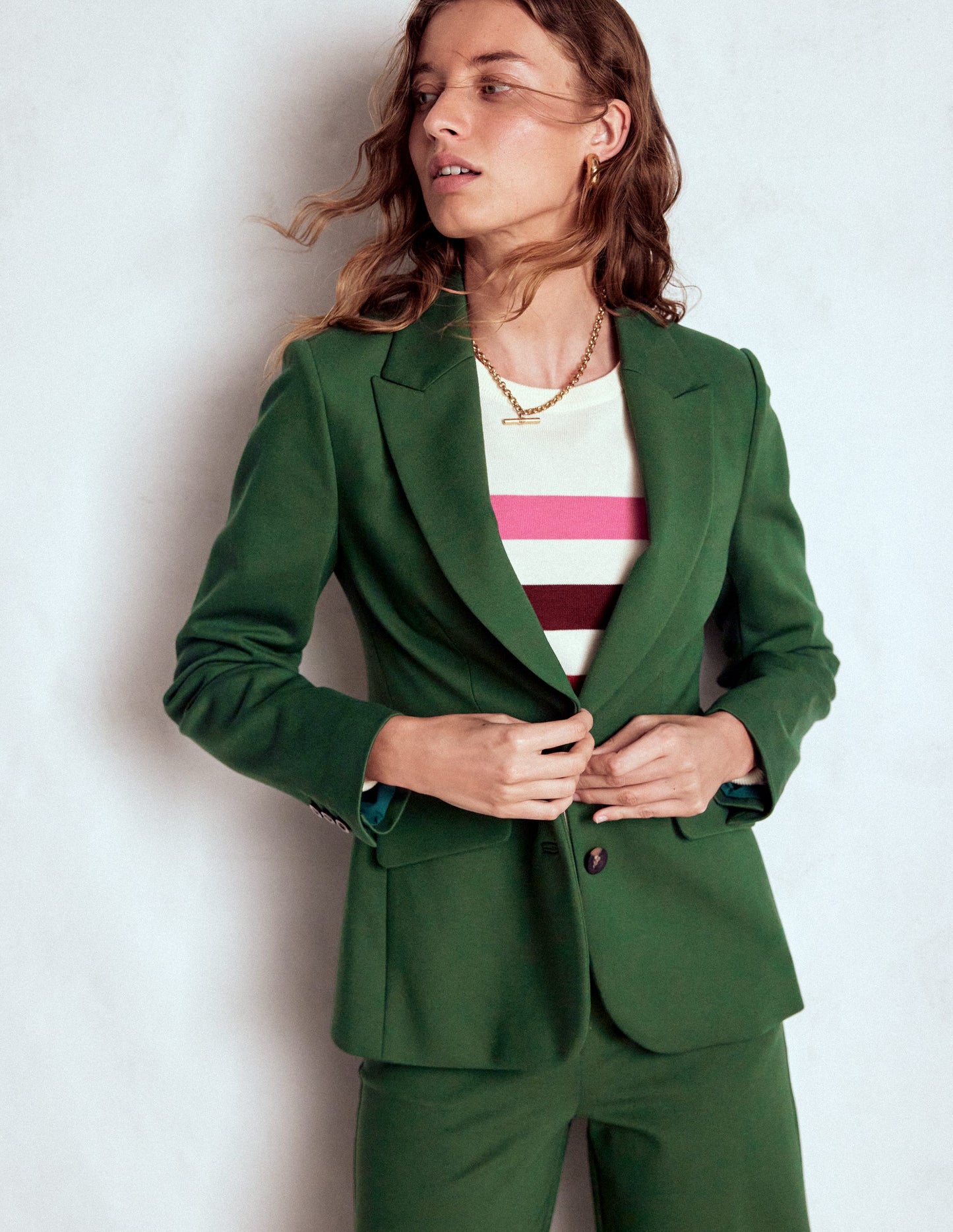 Marylebone Ponte-Blazer-Jagdgrün