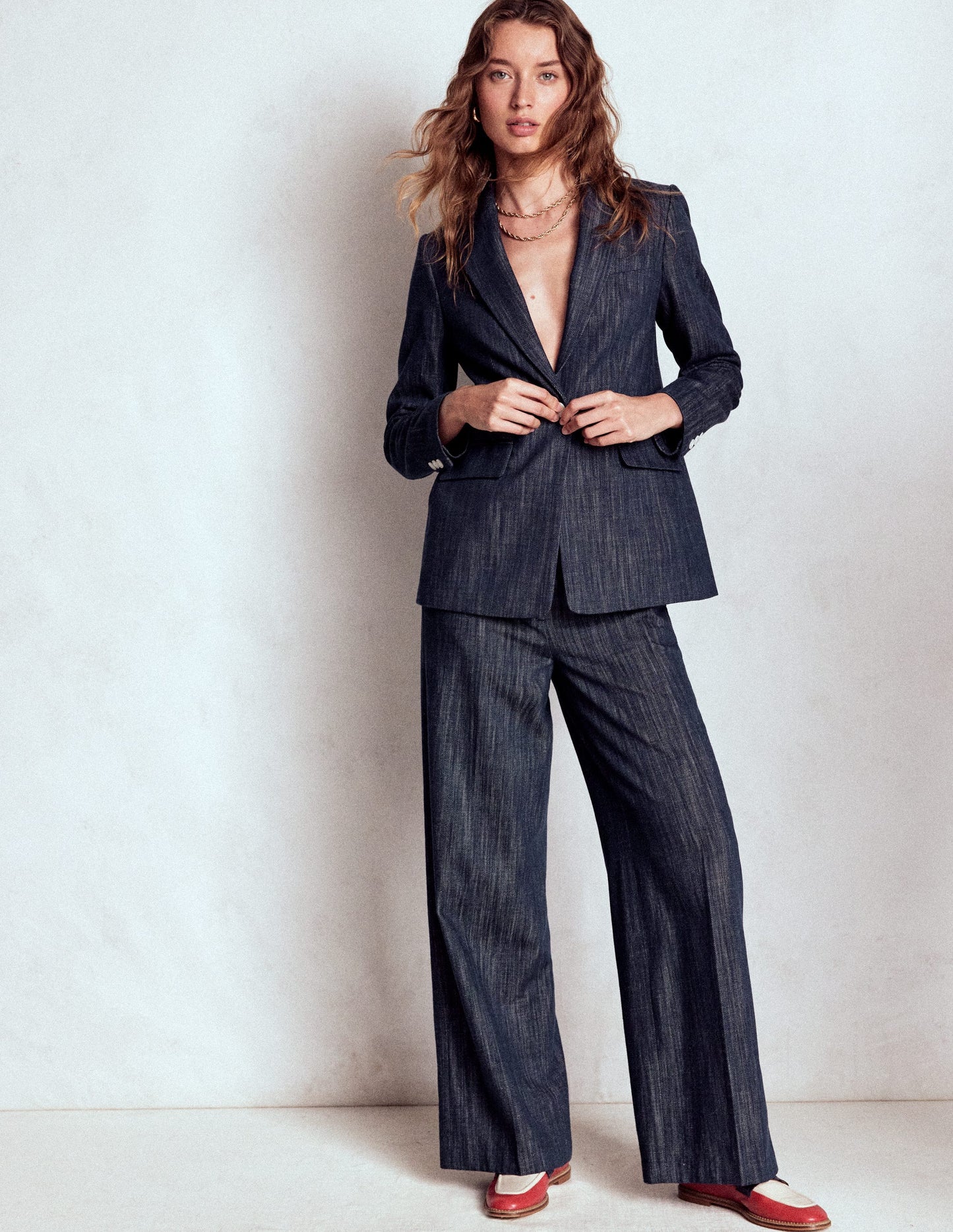 Woodbridge Twill-Blazer-Indigo