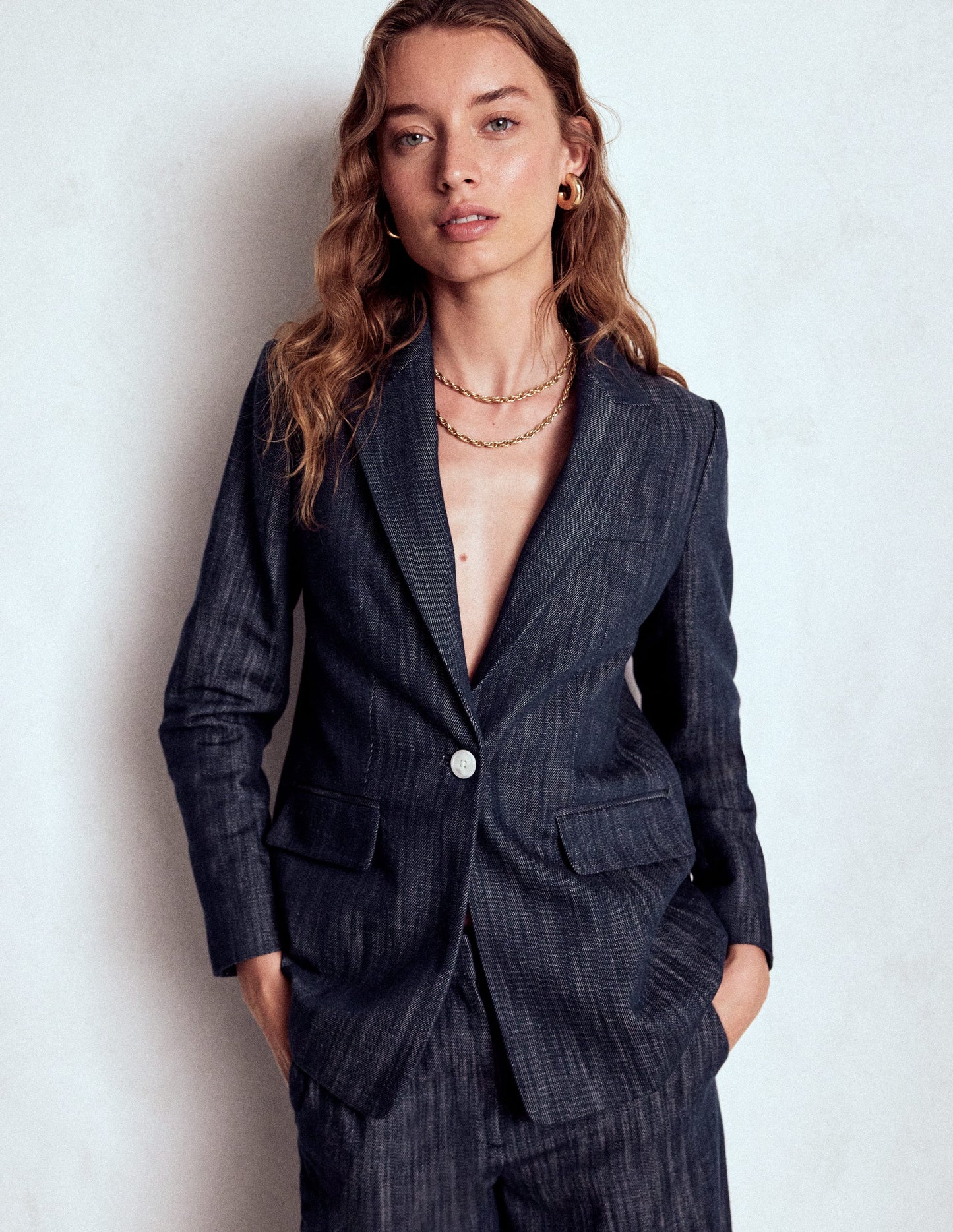 Woodbridge Twill-Blazer-Indigo