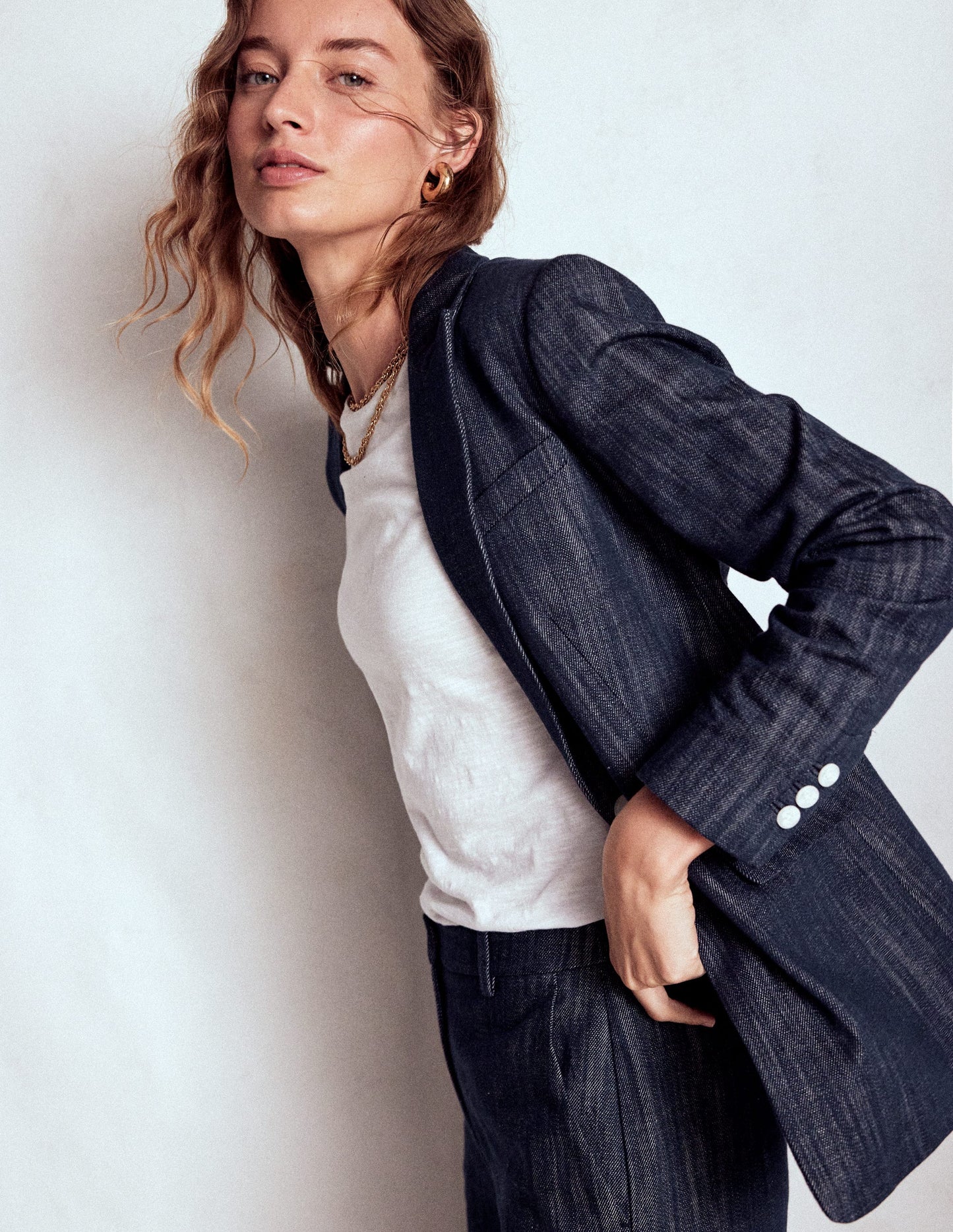Woodbridge Twill-Blazer-Indigo