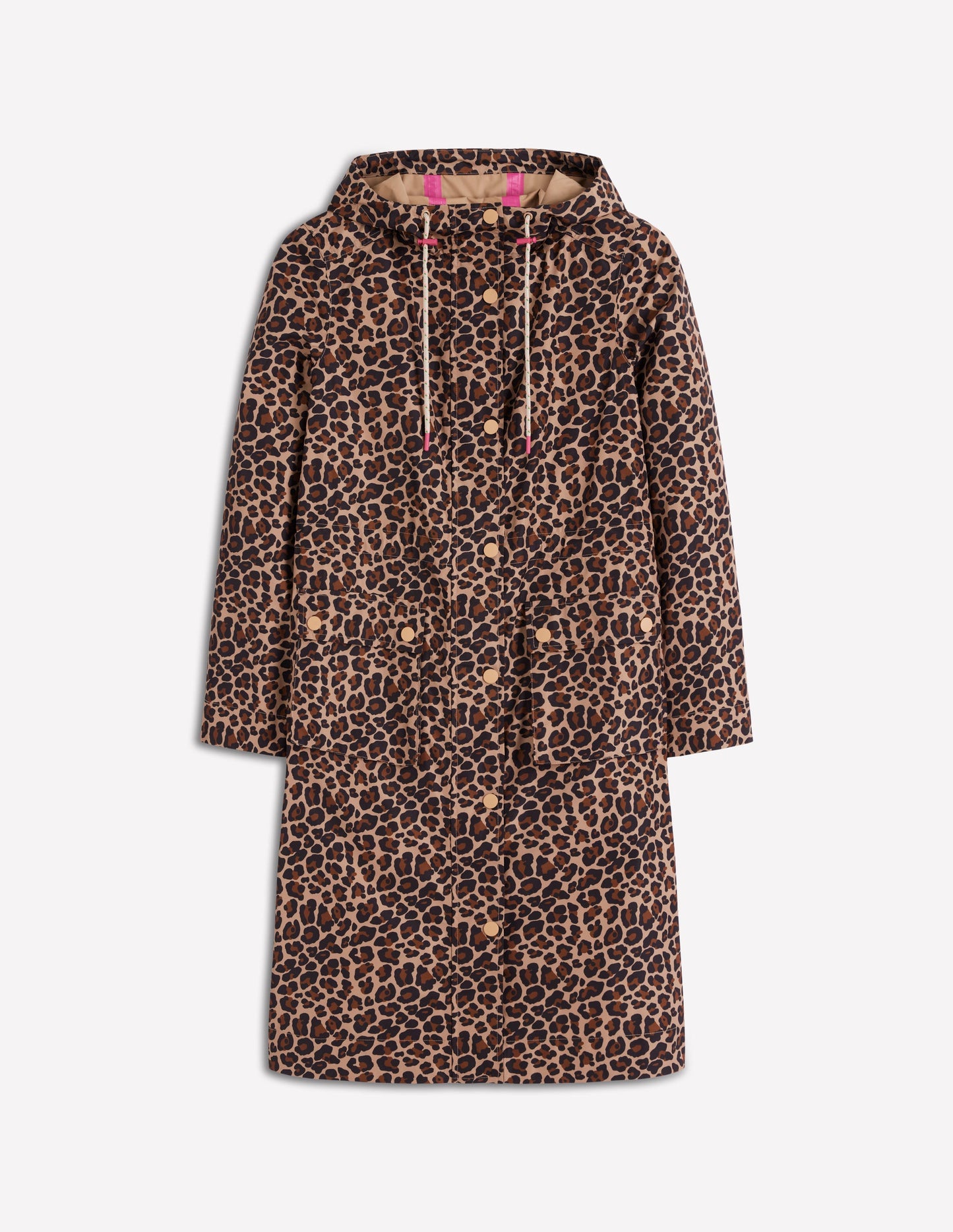 Lange Regenjacke-Bunt, Gepard-Pop