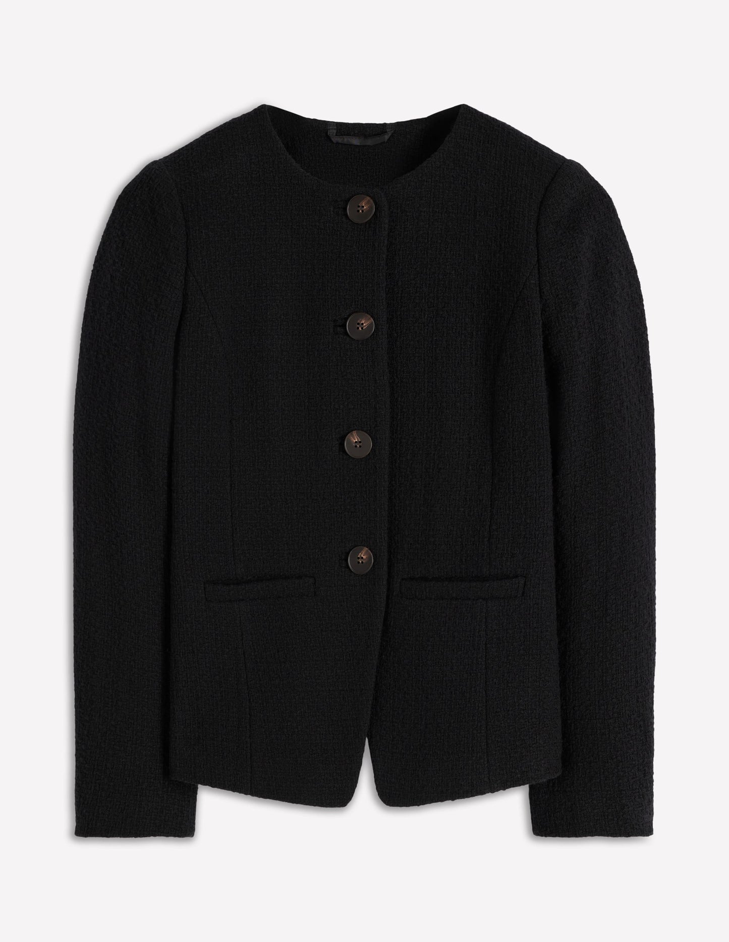Hampsted Texturierter Blazer-Schwarz