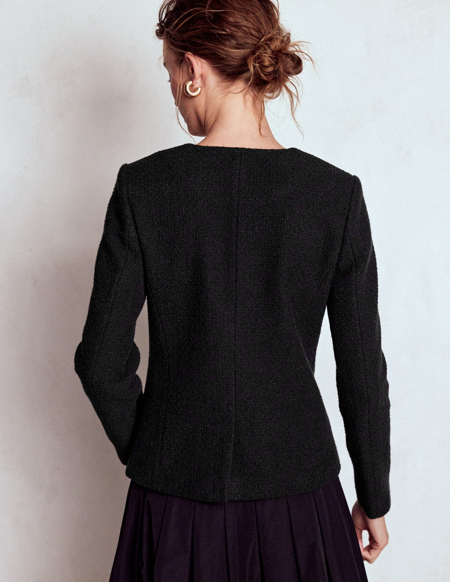 Hampsted Texturierter Blazer-Schwarz