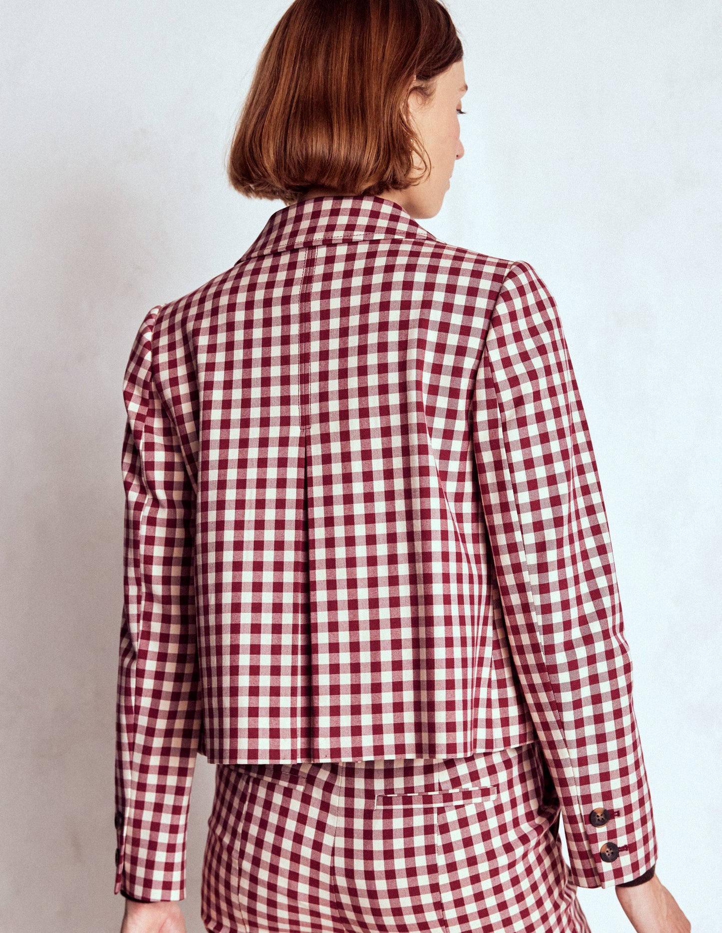 Knightsbridge Jacke Vichykaro-Kastanie Vichykaro