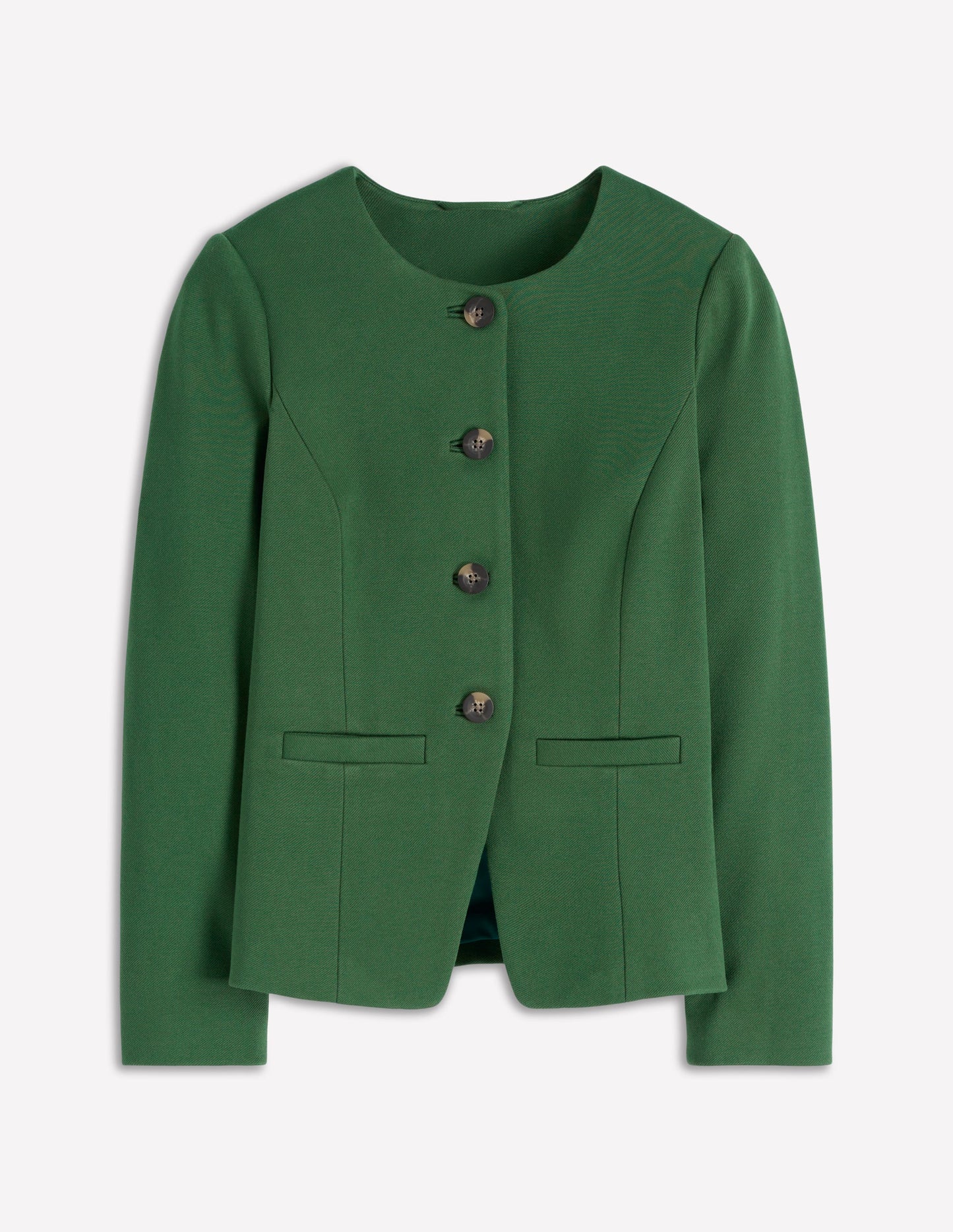 Hampstead Blazer aus Ponte-Twill-Jagdgrün