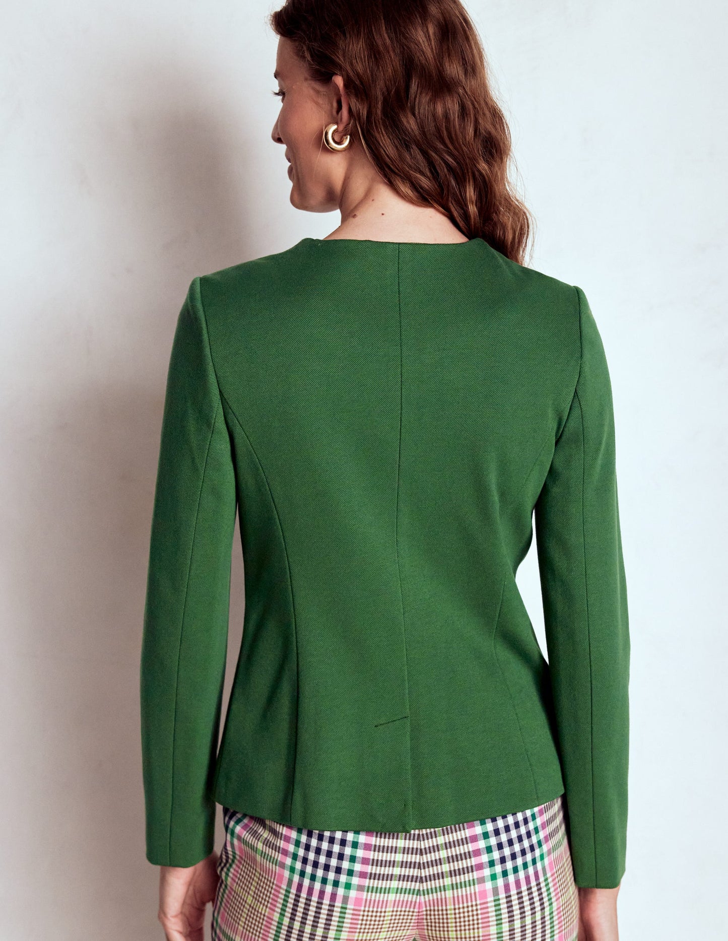Hampstead Blazer aus Ponte-Twill-Jagdgrün