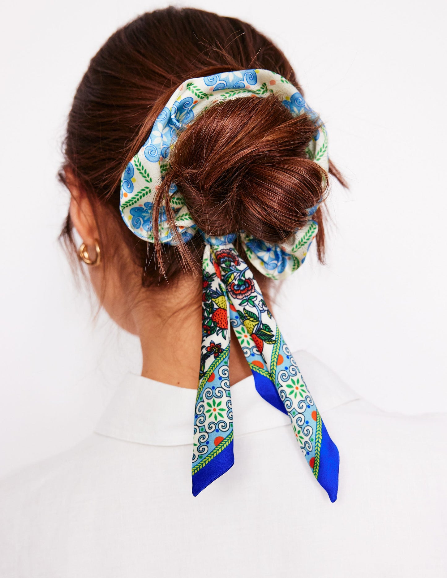 Scrunchie mit Schärpe-Muster