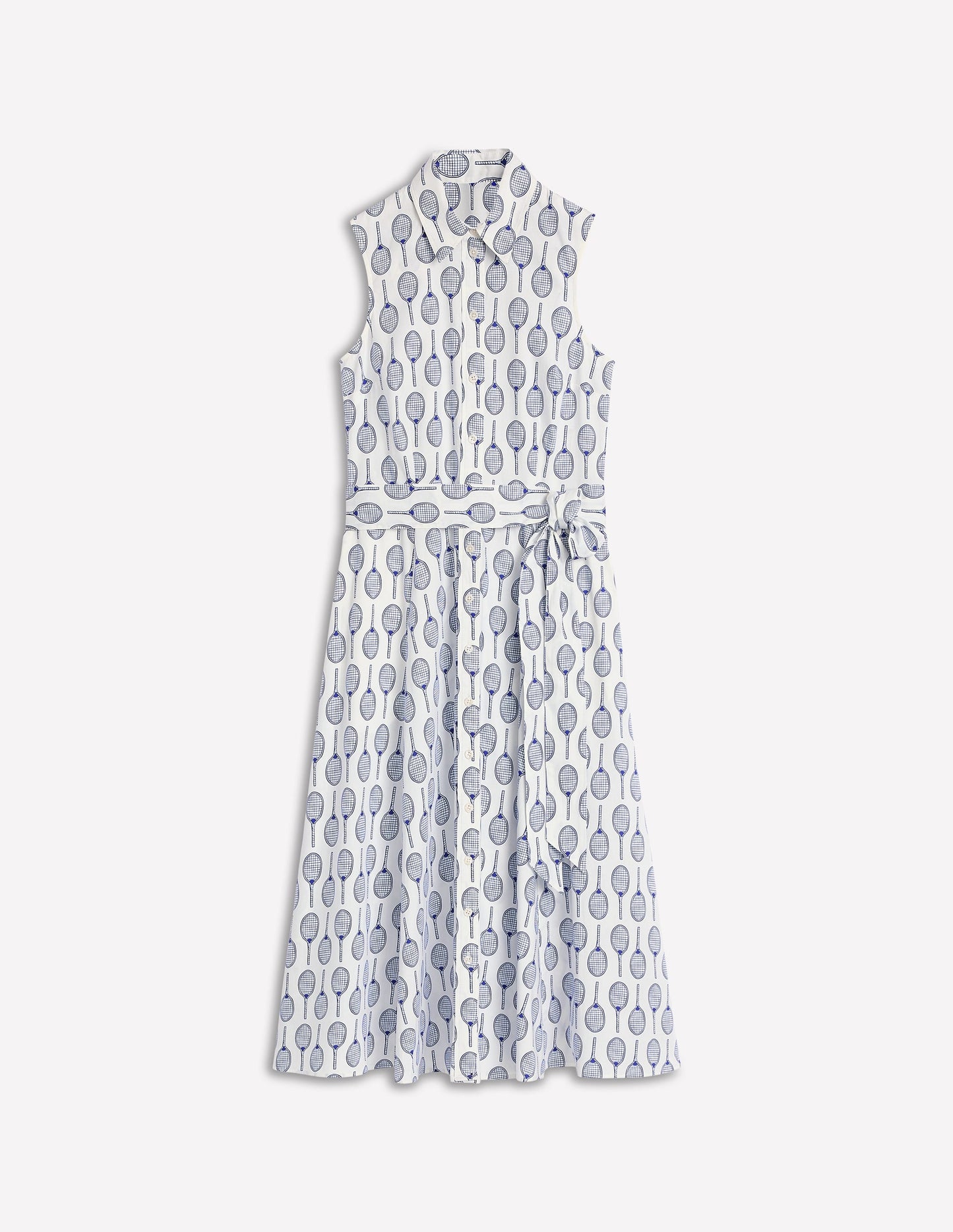 Amy Ärmelloses Hemdblusenkleid-Naturweiß, Tennis