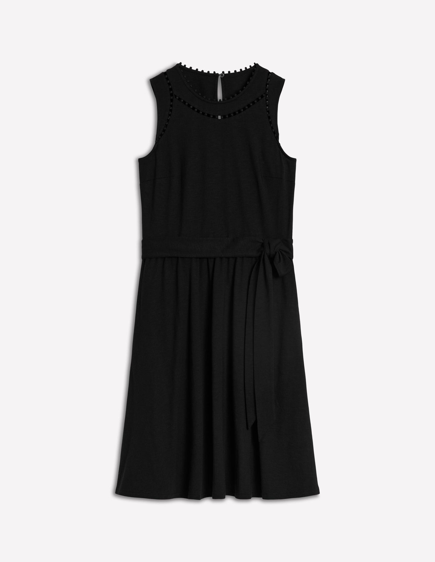 Robe courte Mila en jersey-Noir
