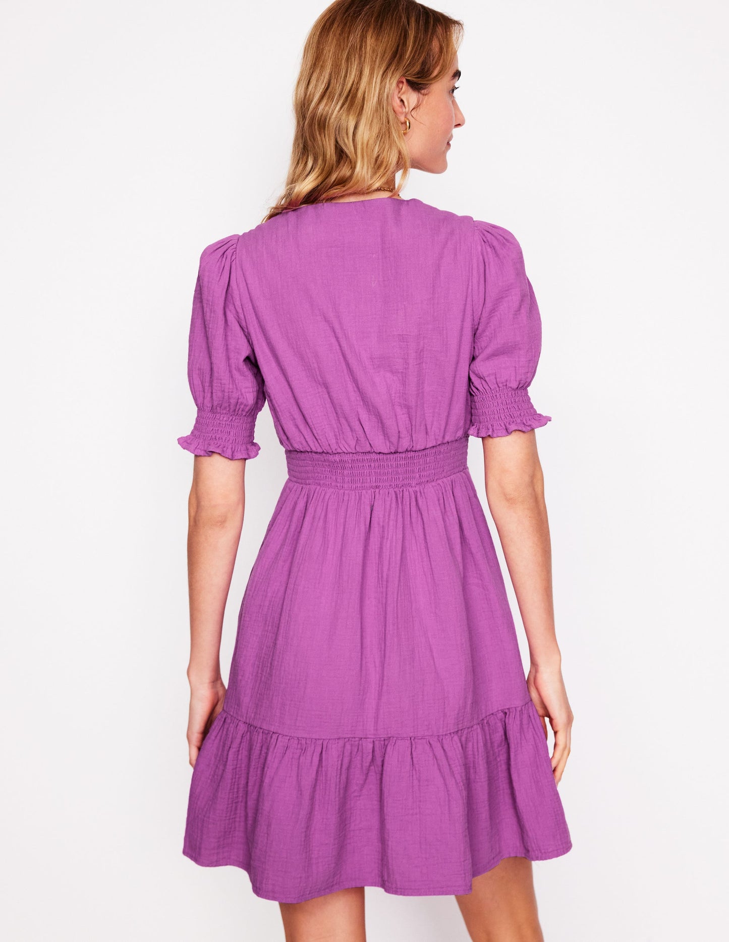 Anna Kurzes Doppeltuch-Kleid-Black