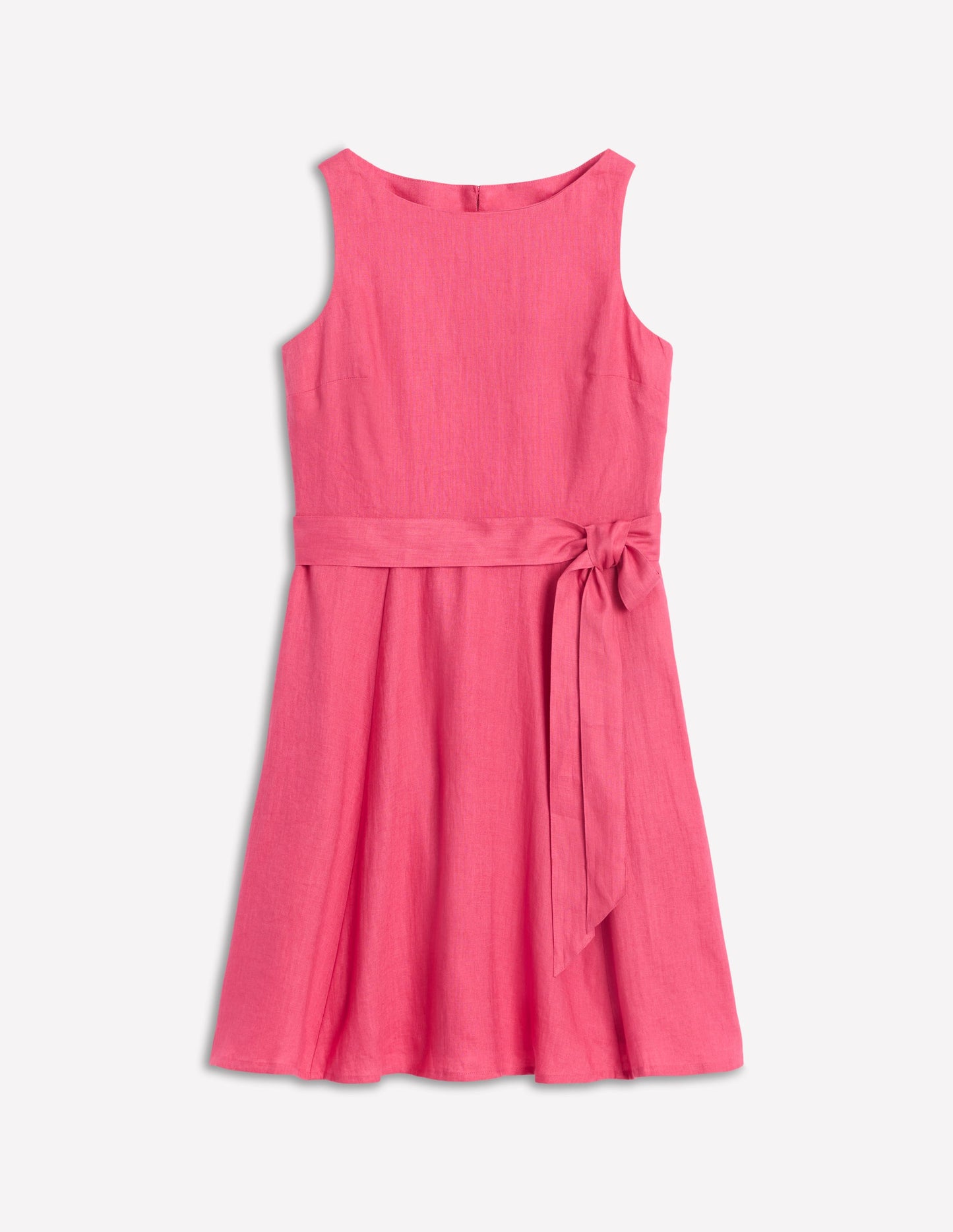Robe en lin Anya sans manches-Animals/Stripe
