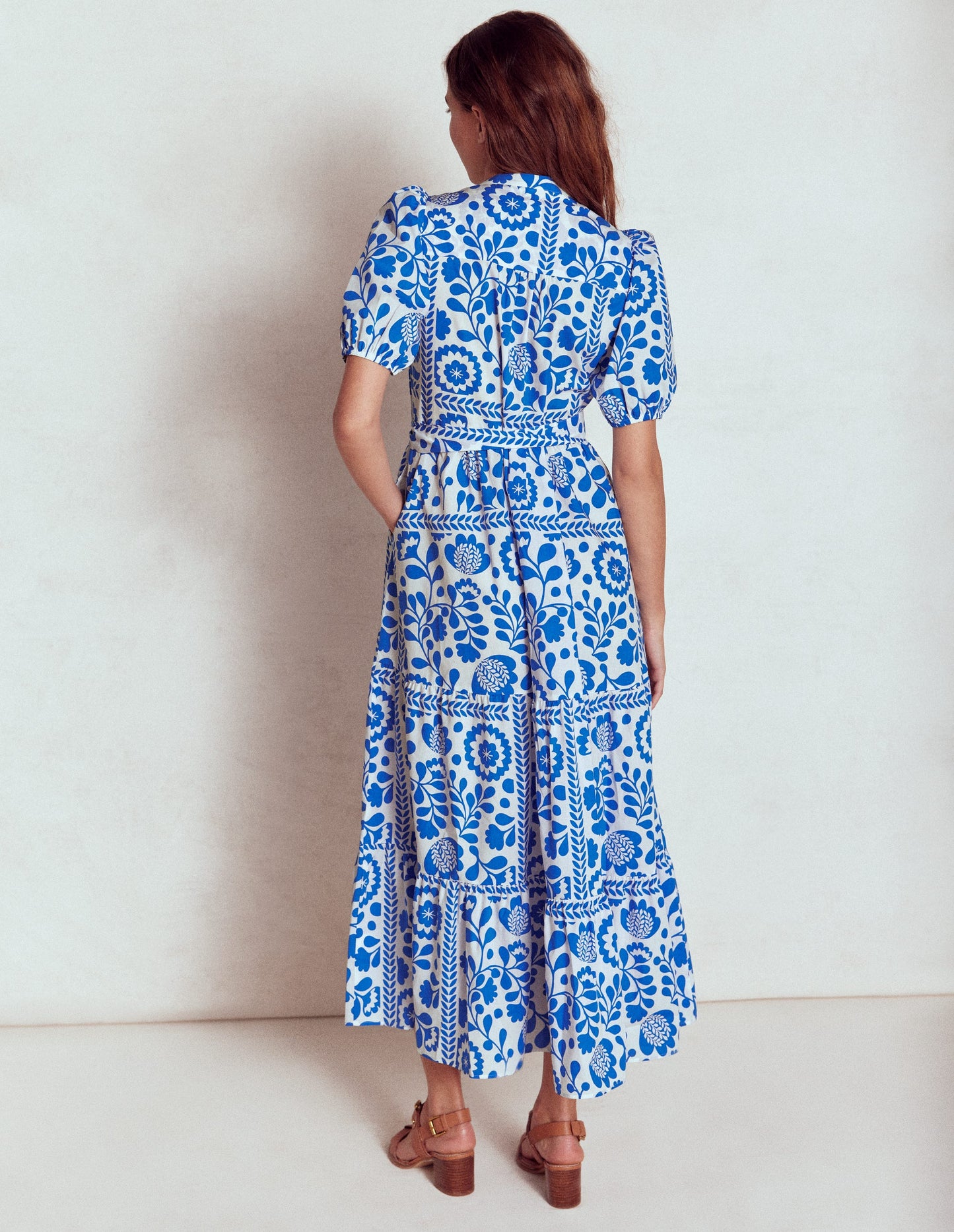 Christabel Cotton Midi Dress-Cotton Broderie